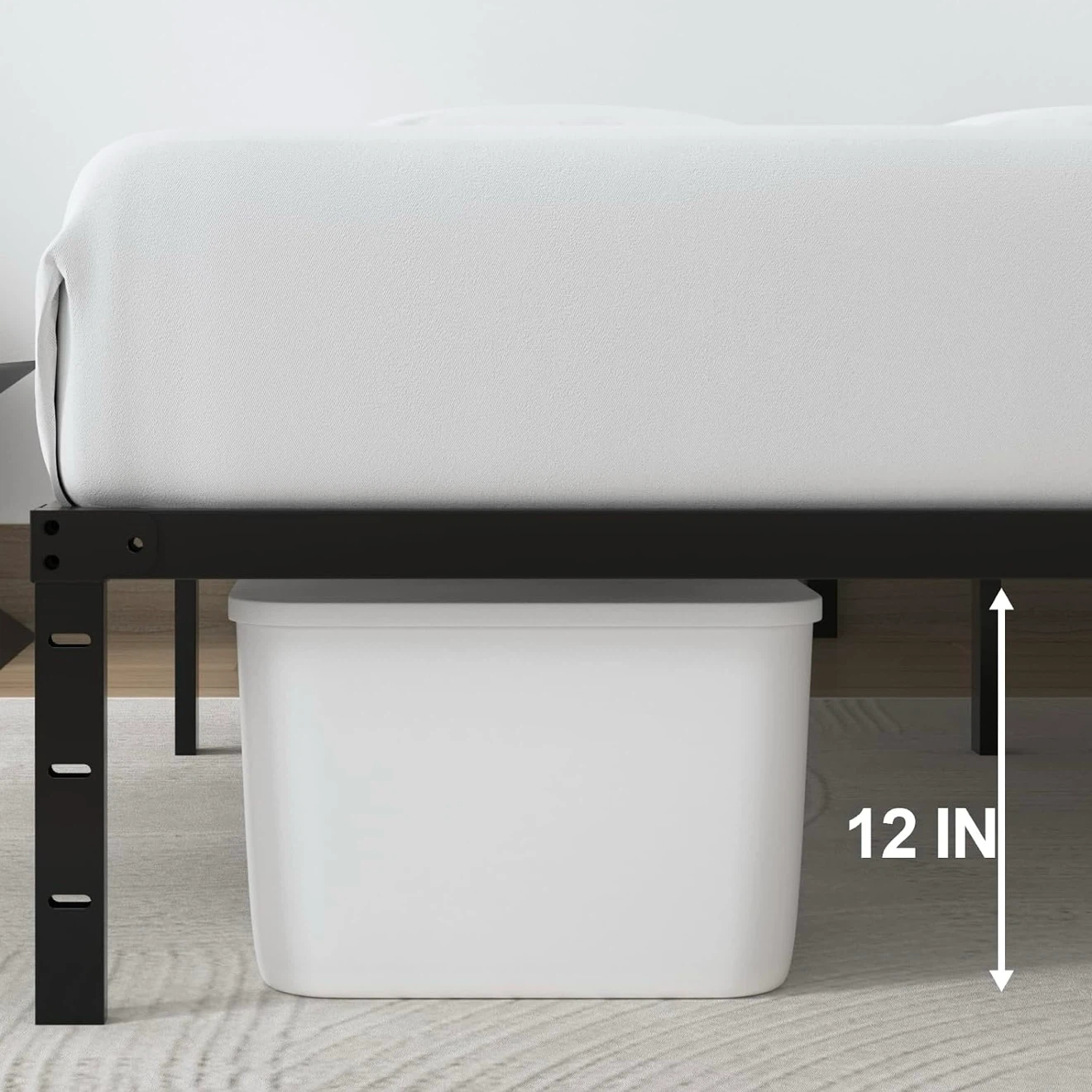 Twin size metal bed frame - photo 2