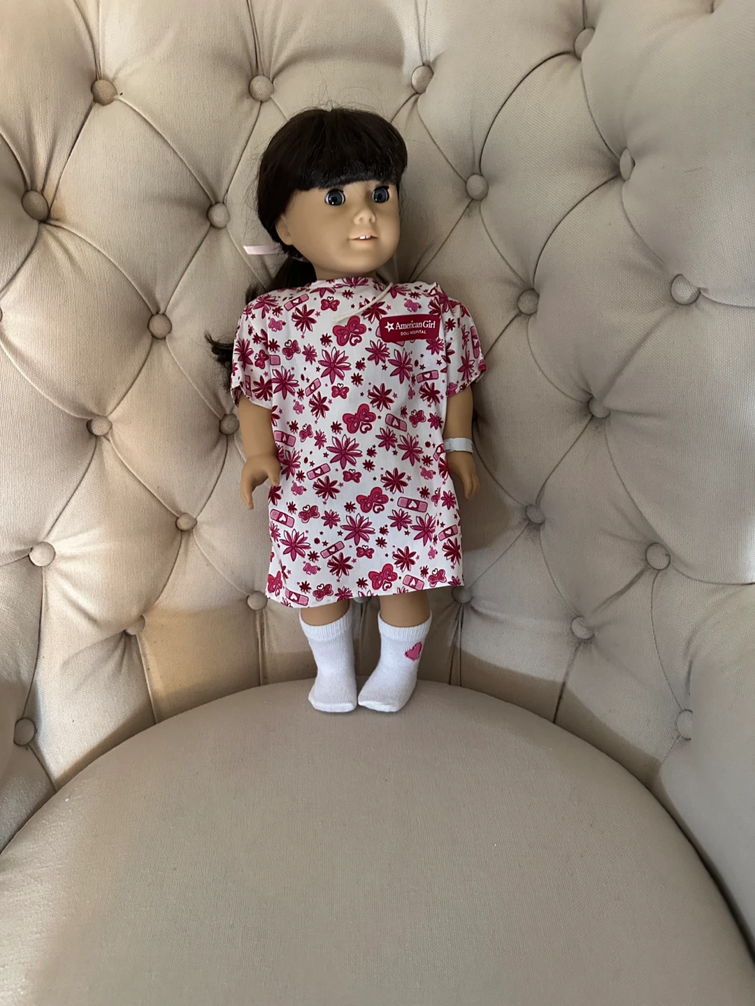 American Girl Doll with Hospital Gown