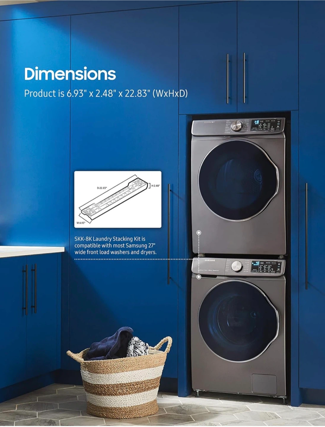 Samsung SKK-8K Laundry Stacking Kit - photo 4