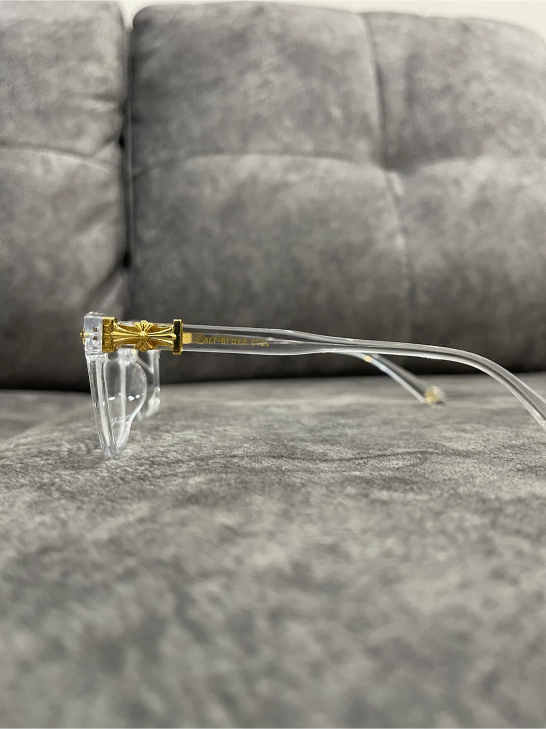 Chrome Hearts Glasses Clear and Gold - photo 2