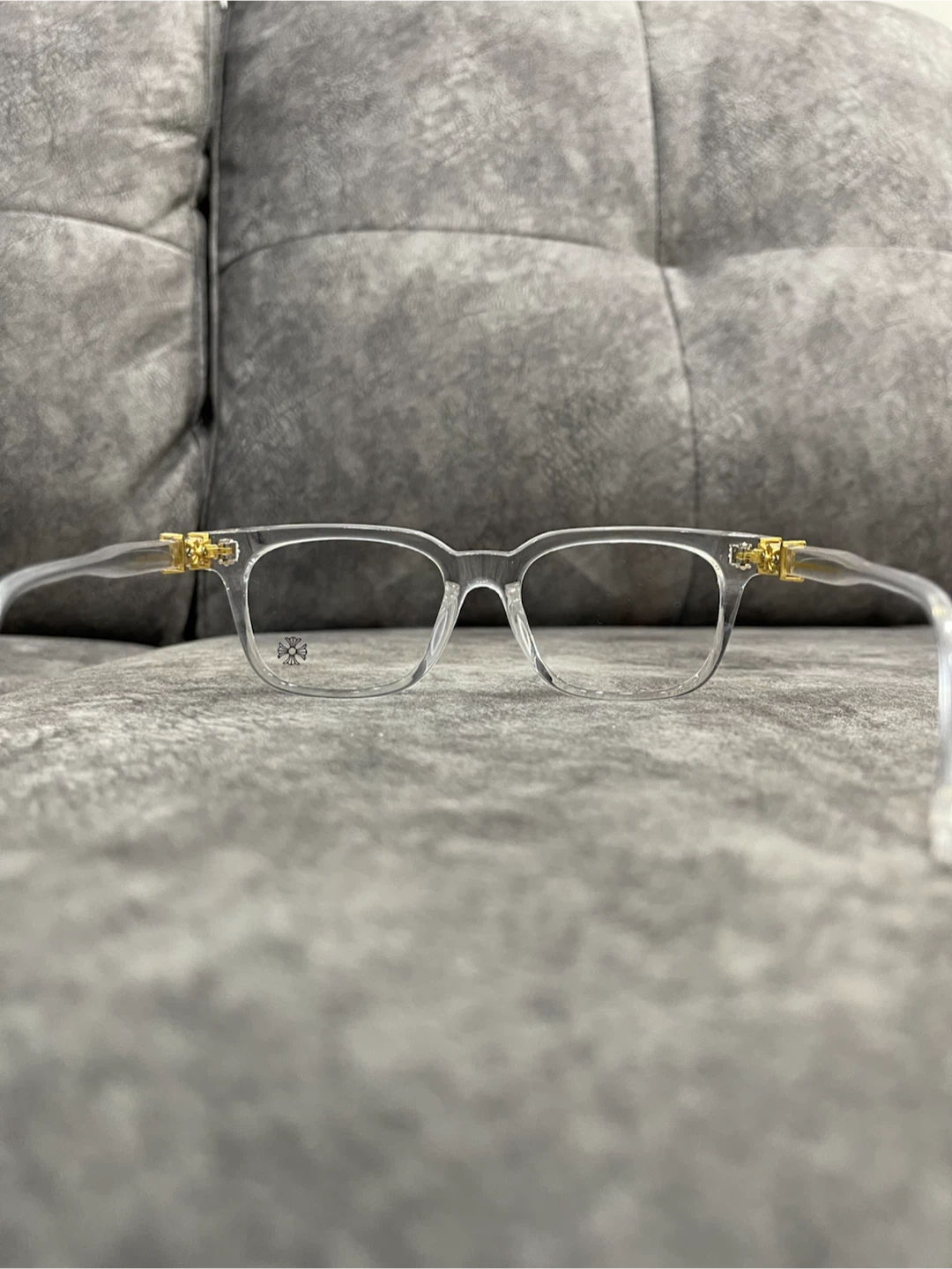 Chrome Hearts Glasses Clear and Gold - photo 4