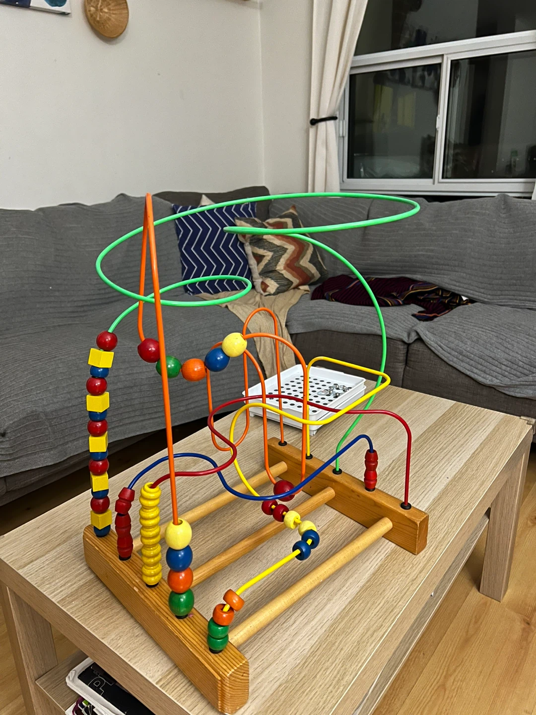 Wooden Bead Maze Activity Toy