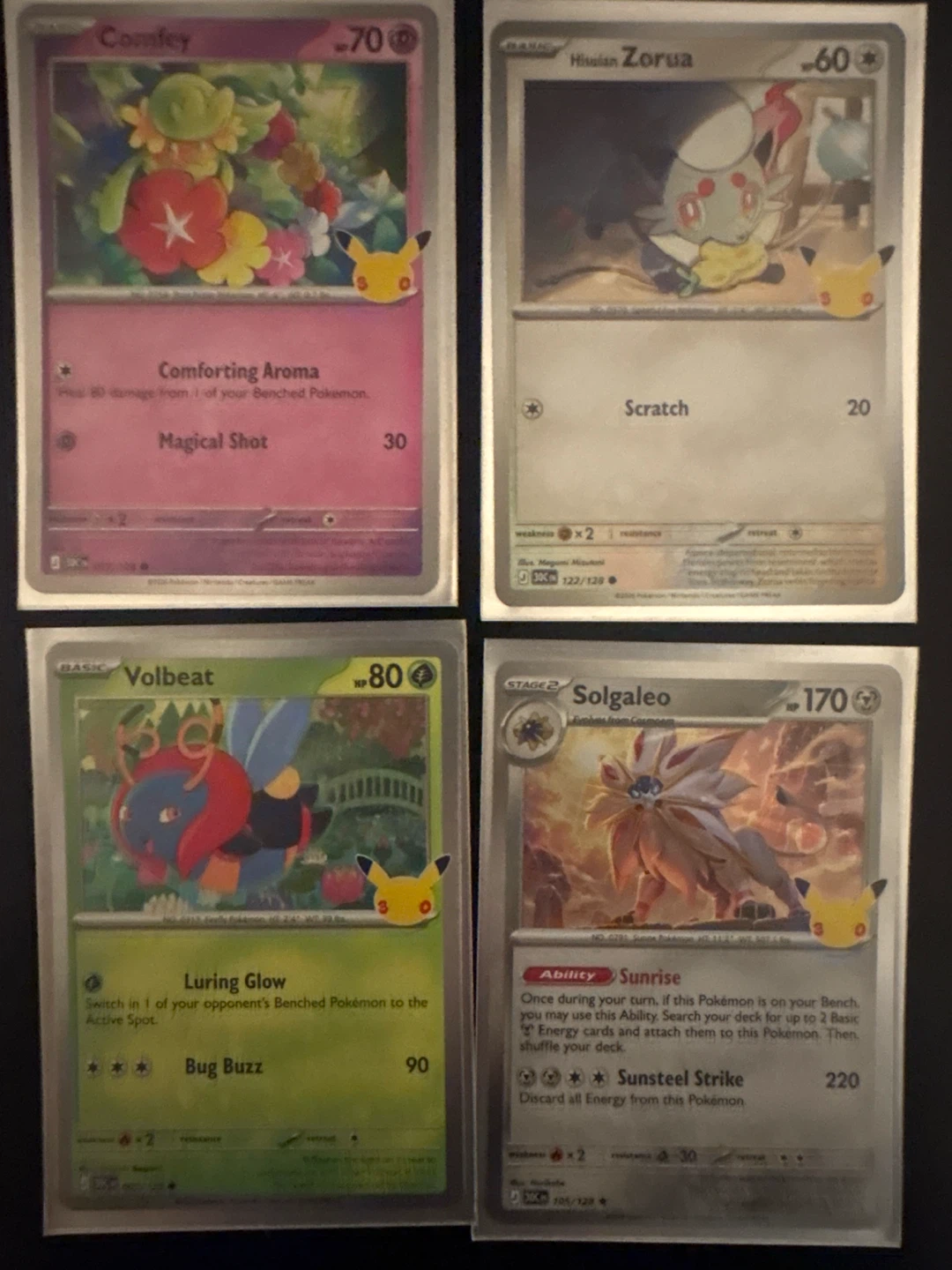 Set of 8 Pokemon 30th Anniversary Celebration Cards - photo 2