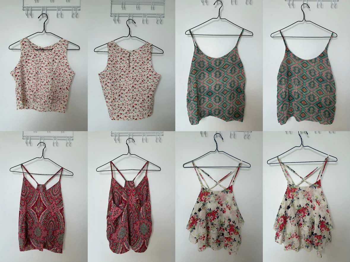 $15. 4 Thailand Assorted Patterned Women's Tank Tops