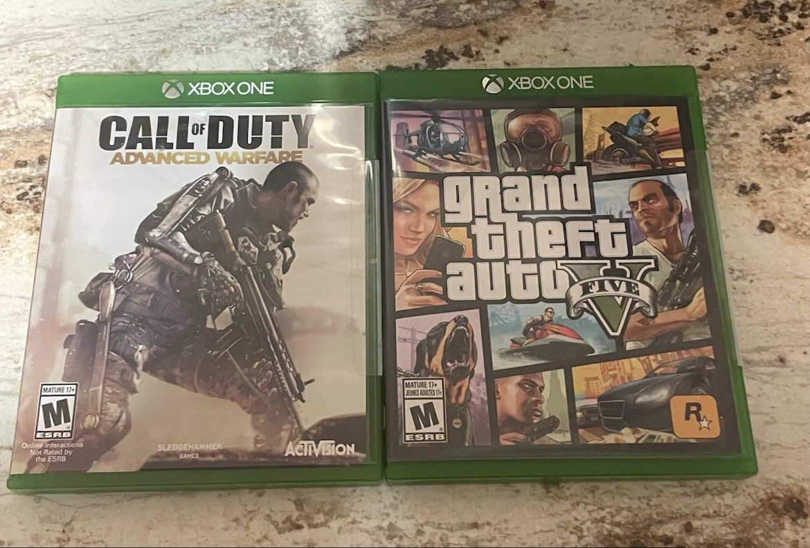 Call of duty advanced warfare, and GTA V for the Xbox one
