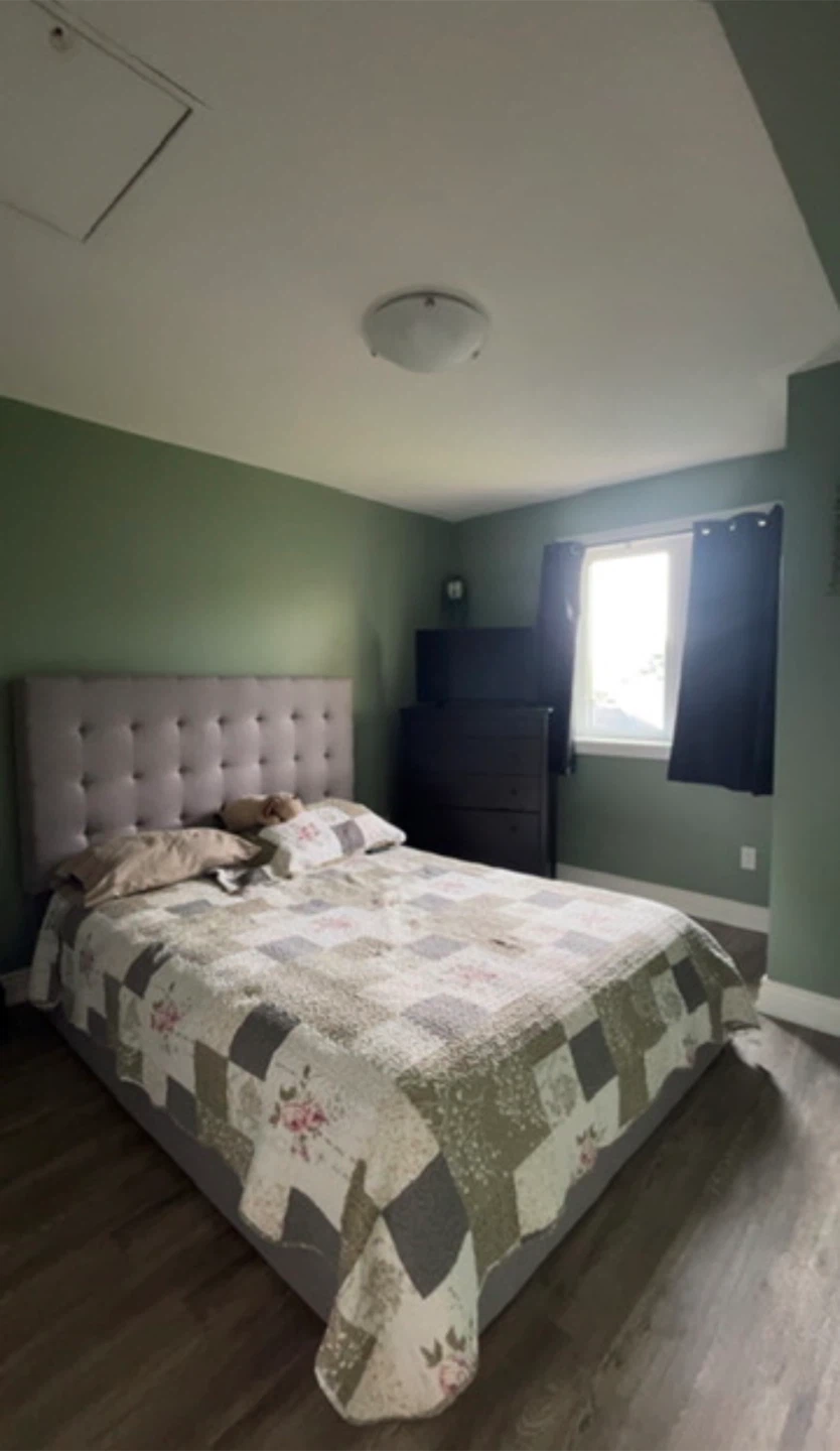 grey headboard + bed frame - photo 2