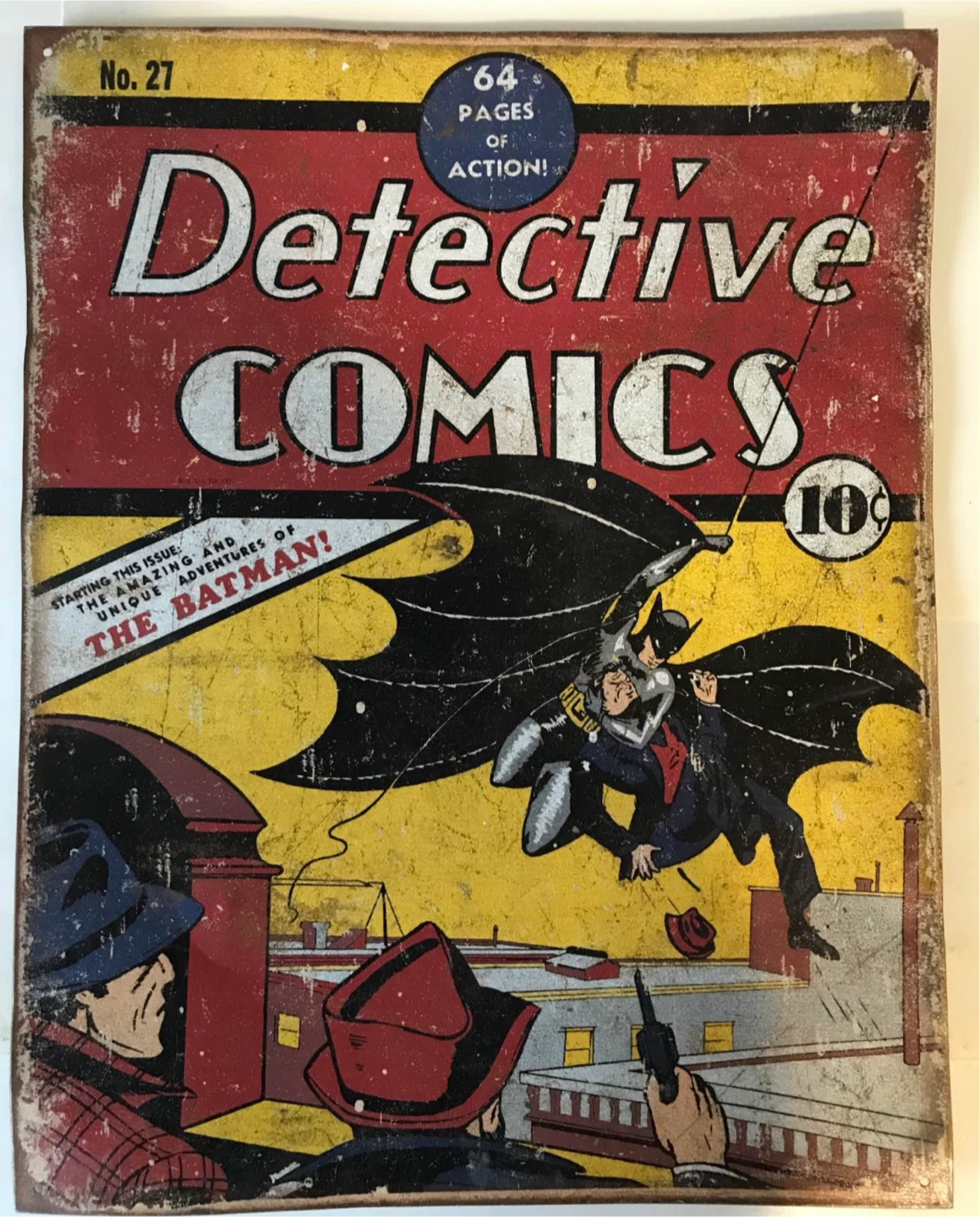 Detective Comics No. 27 Metal Sign