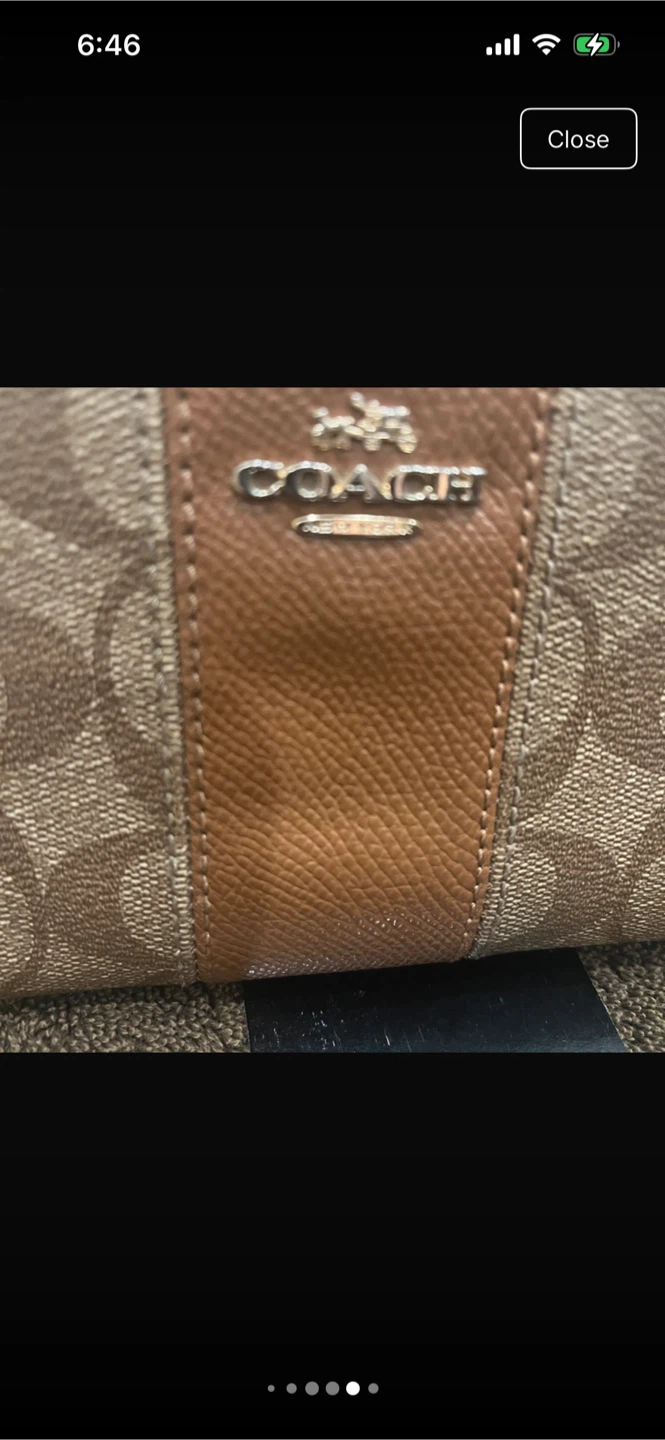 Coach Signature Long Zip Around Wallet - photo 4