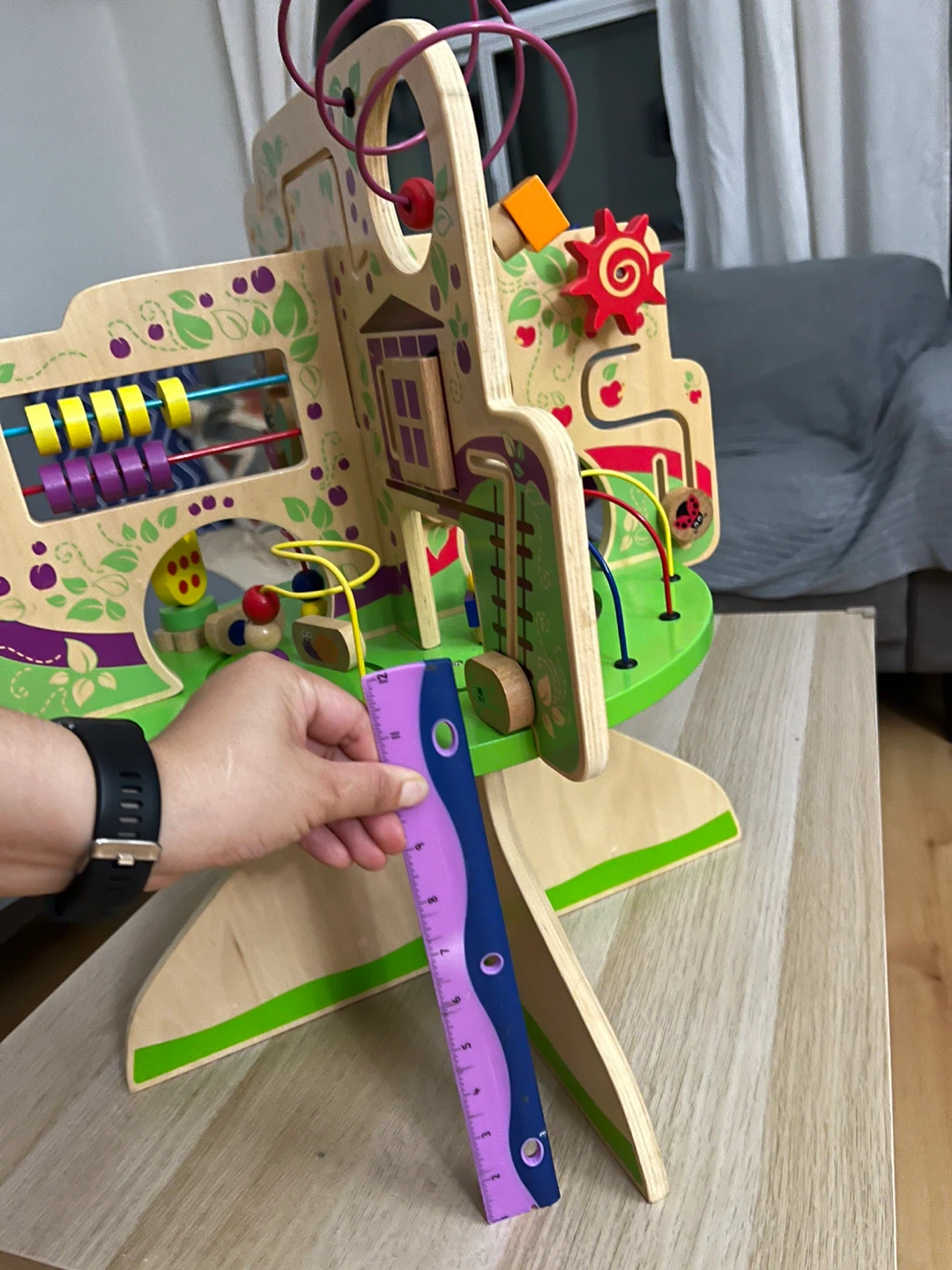 Wooden Toddler Activity Centre – Multi-Sided Learning Toy - photo 5