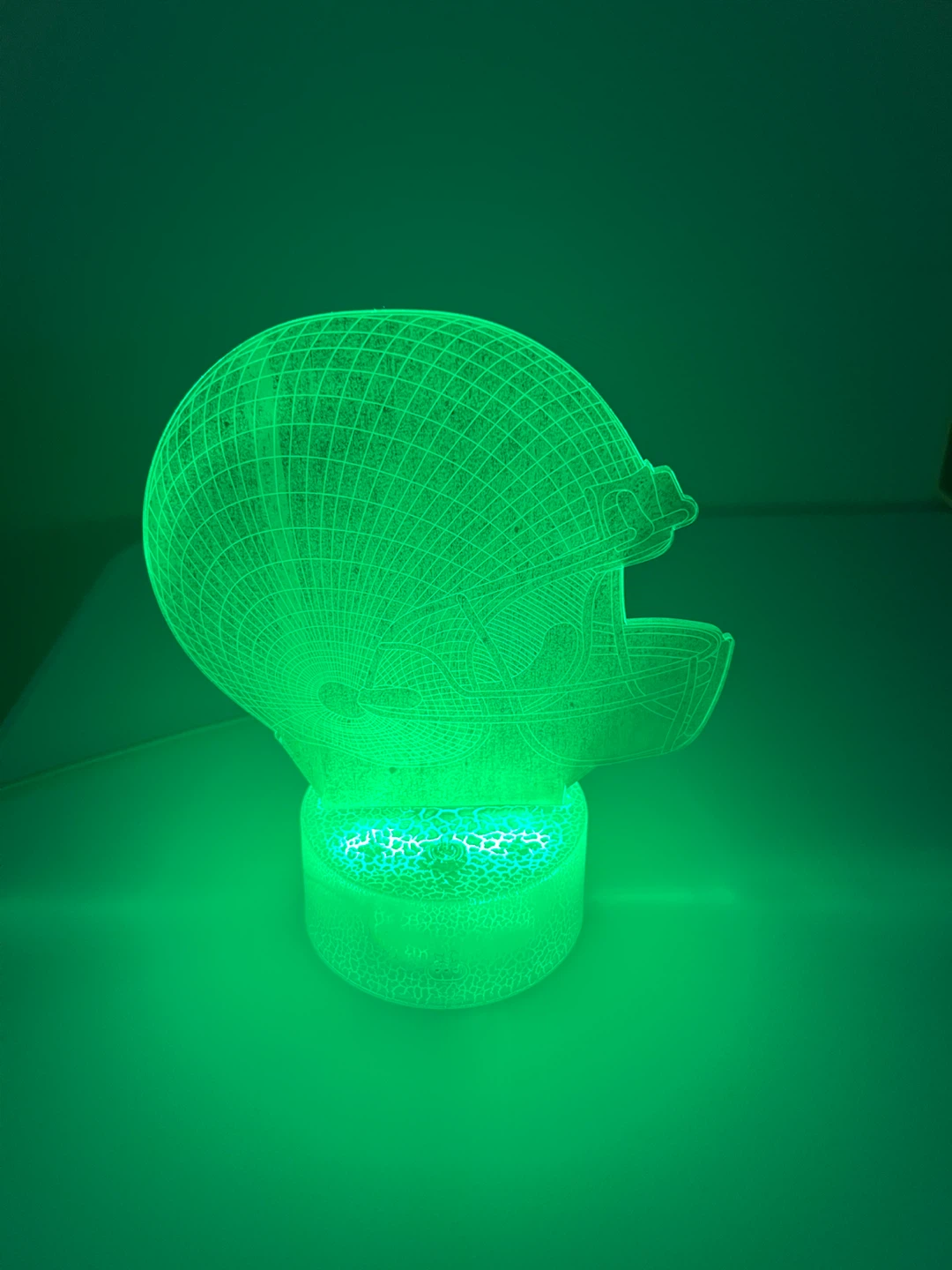 3D LED Football Helmet and Ball Lamp