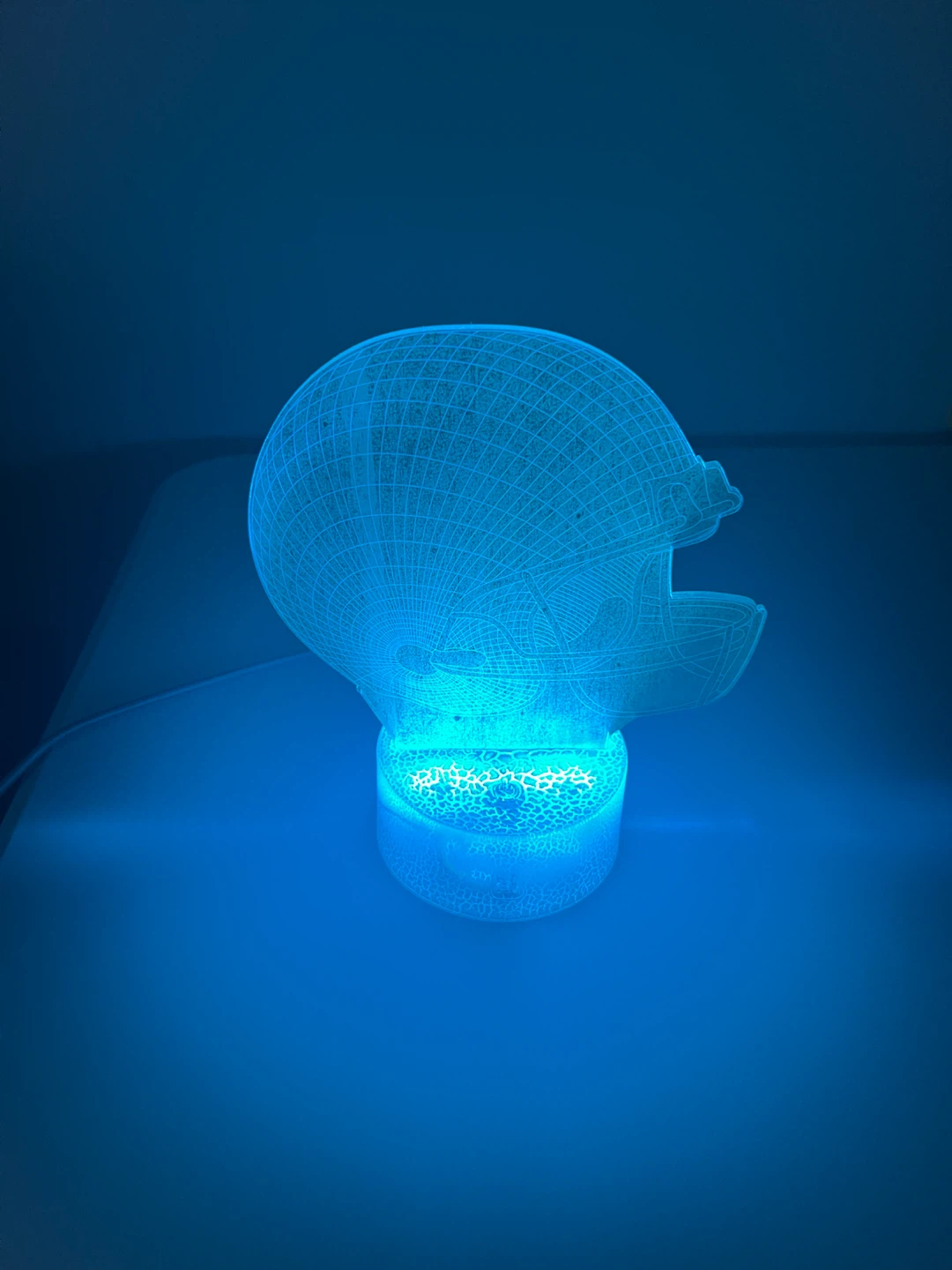 3D LED Football Helmet and Ball Lamp - photo 4