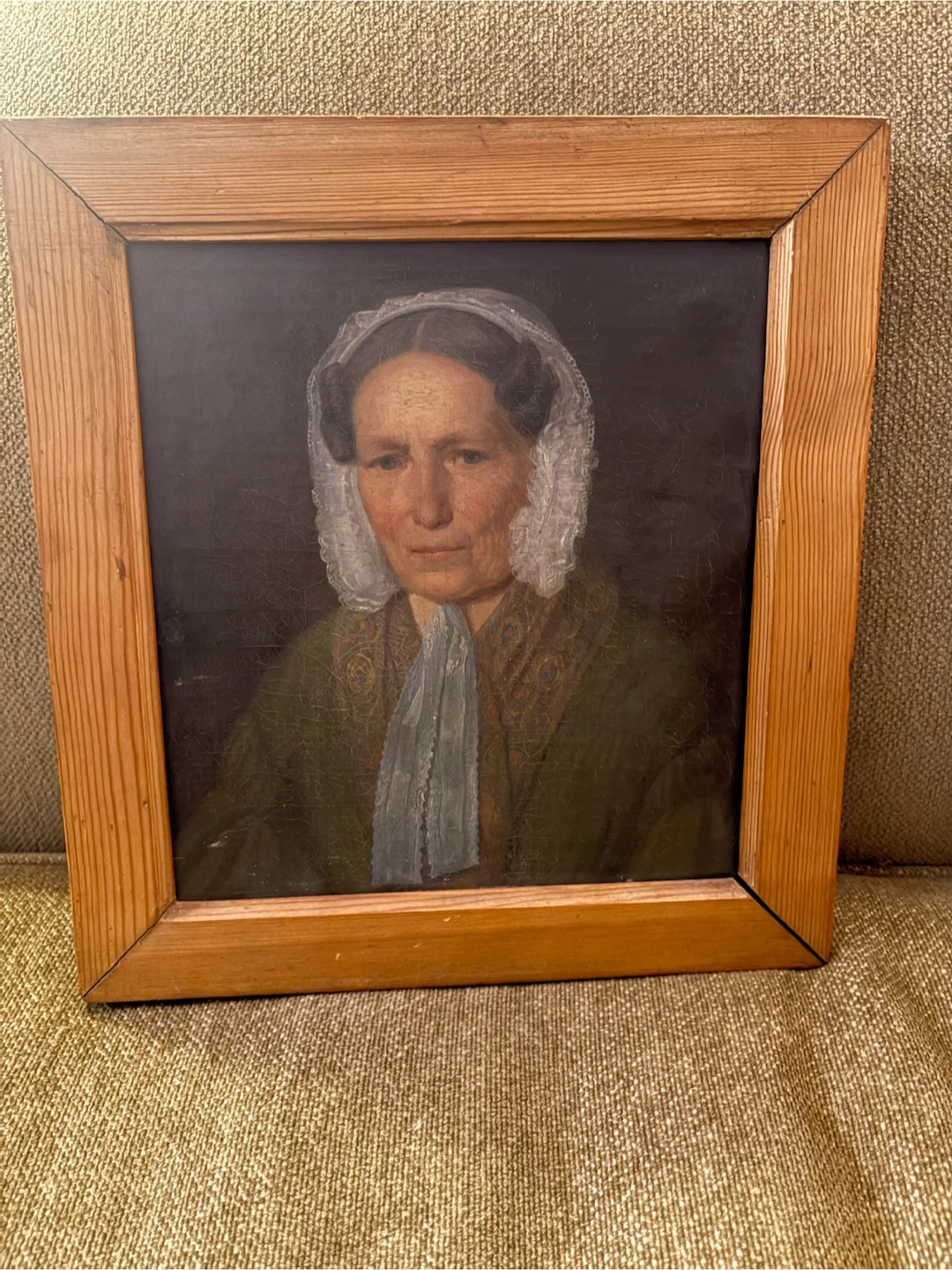 Vintage 1846- 1854 Portrait Oil Painting