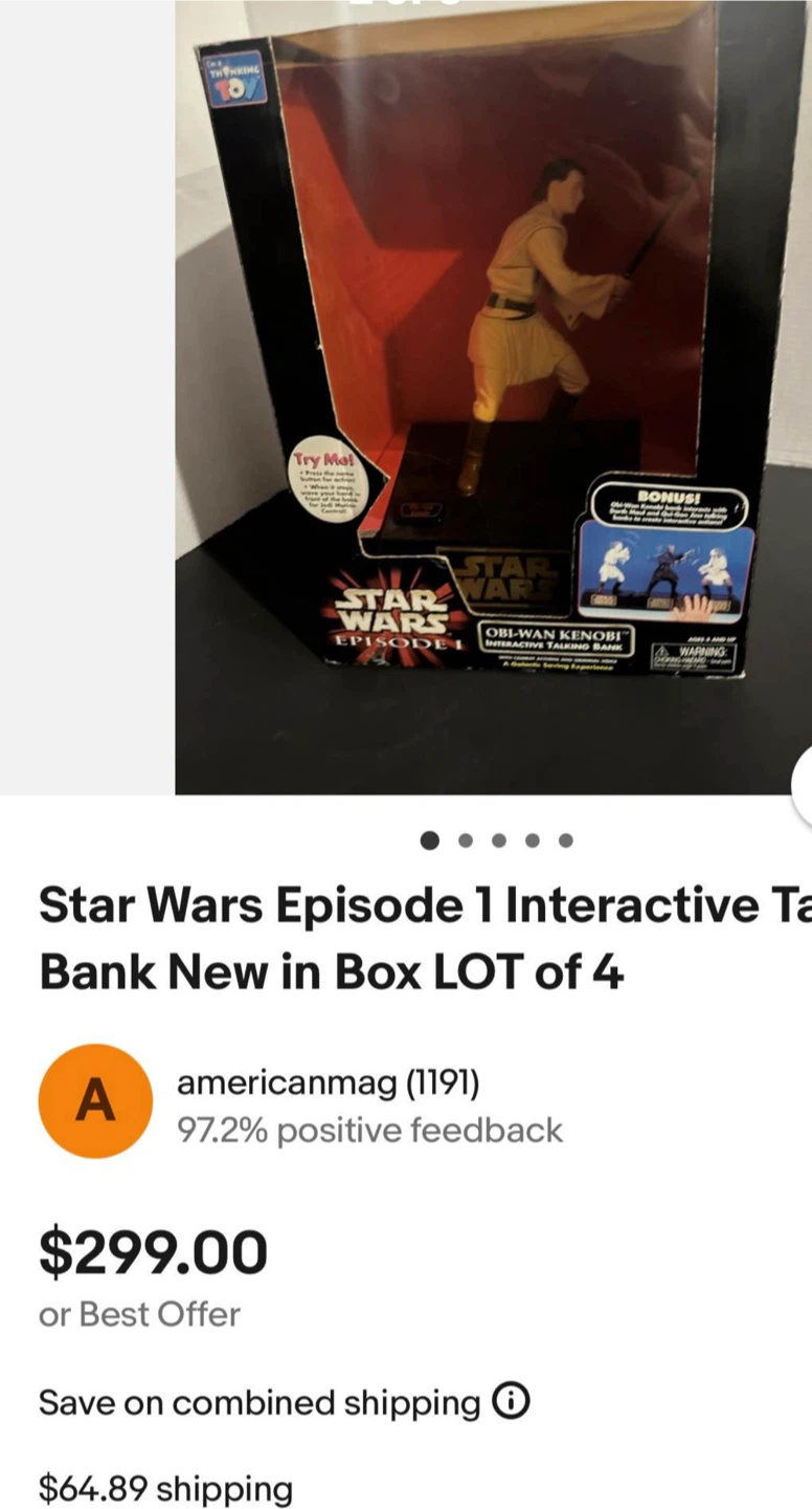 Star Wars Episode 1 Interactive Talking Bank Lot - photo 2