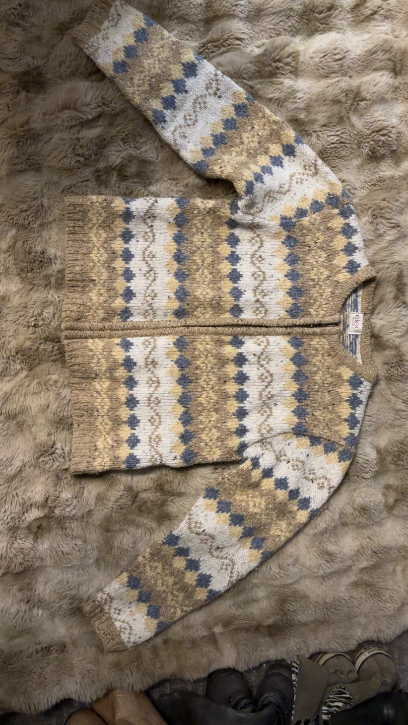 Patterned Zip-Up Cardigan - photo 2