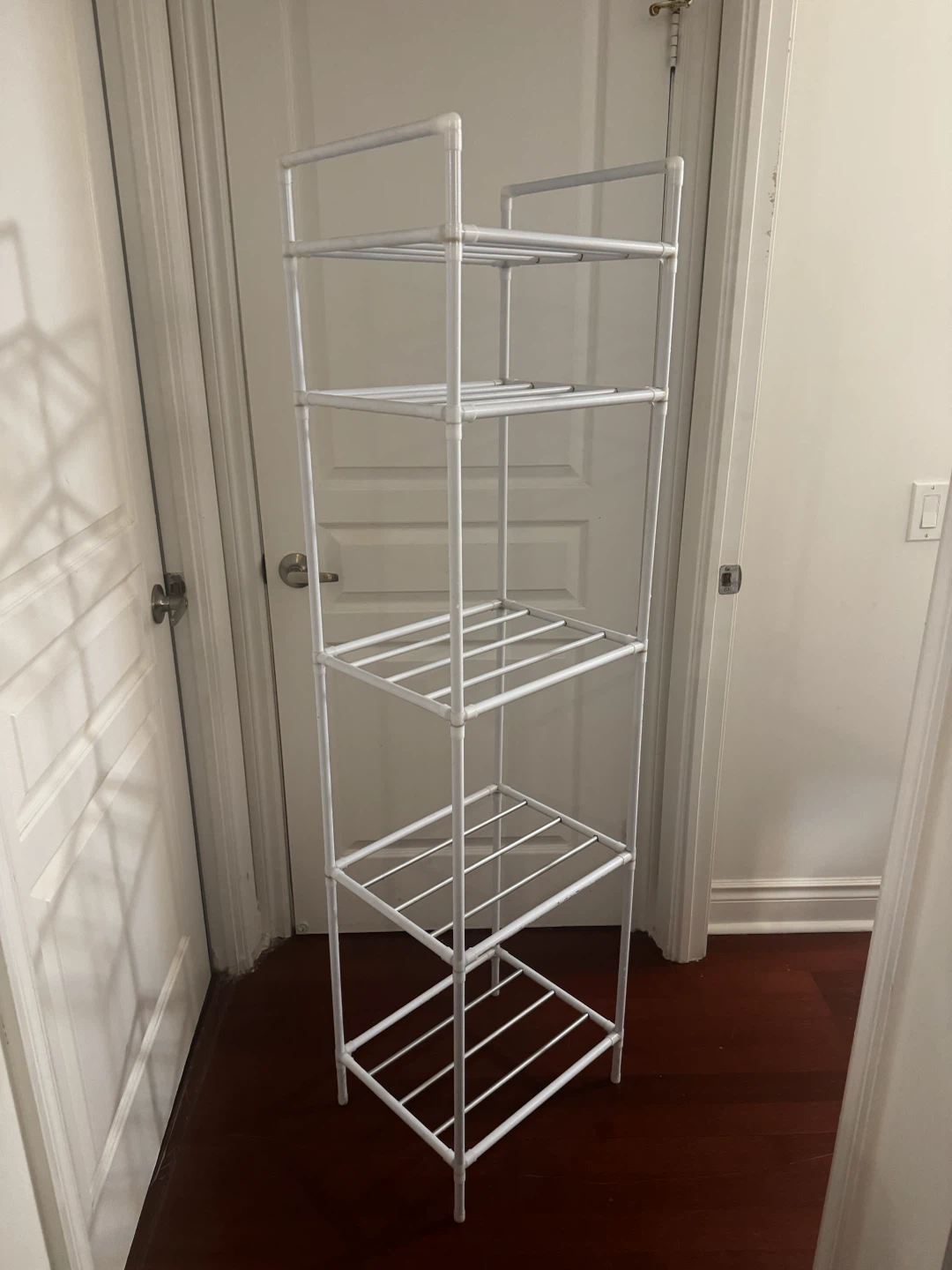 White 5-Tier Bathroom Storage Shelf