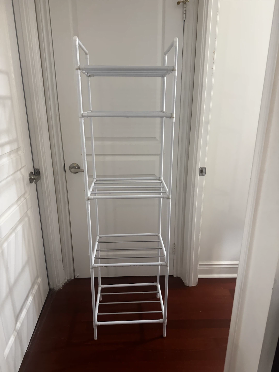 White 5-Tier Bathroom Storage Shelf - photo 2