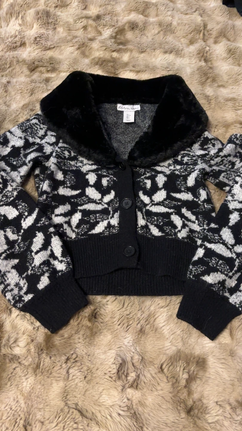 Black and White Cardigan