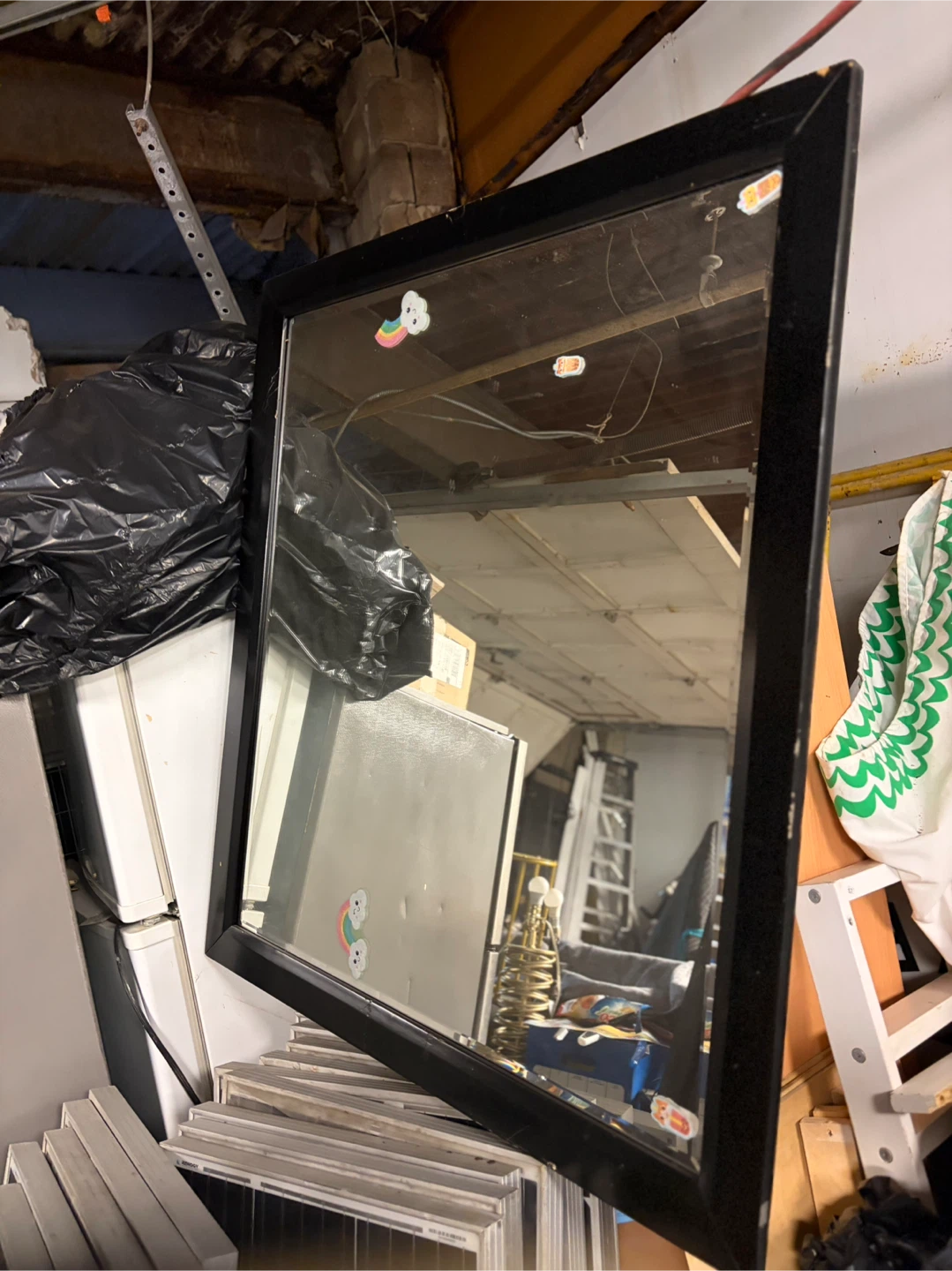 Black Rectangular Wall Mirror
