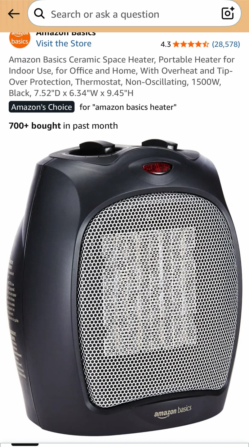 Portable heater