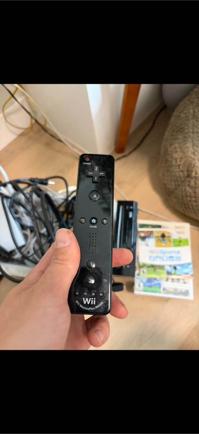 Wii console and games