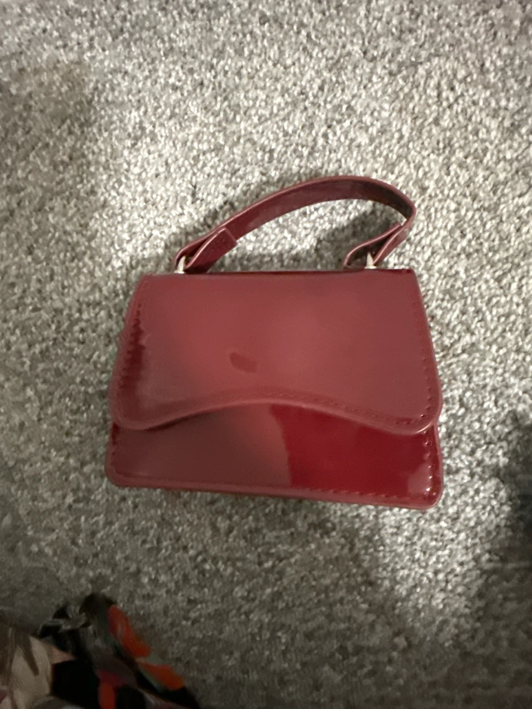 Red Patent Mini Handbag