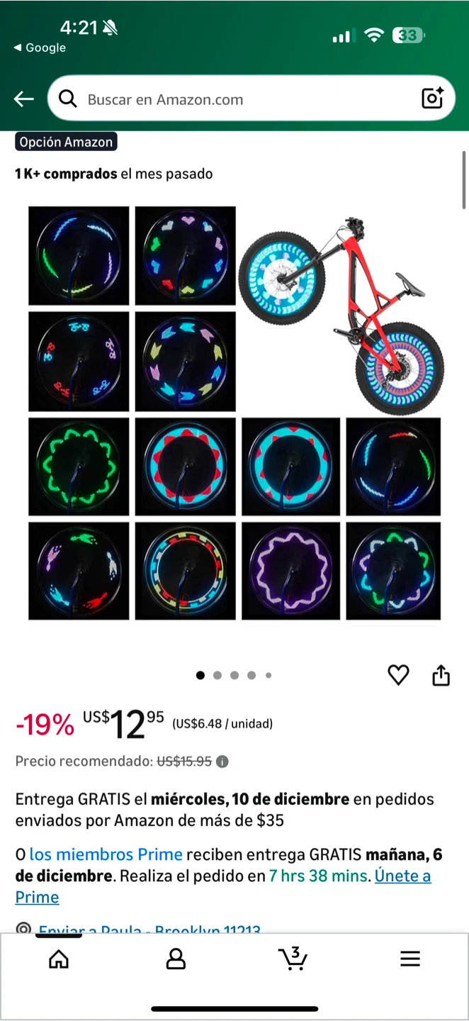 LED Bike Spoke Wheel Lights 2 Pack - photo 3