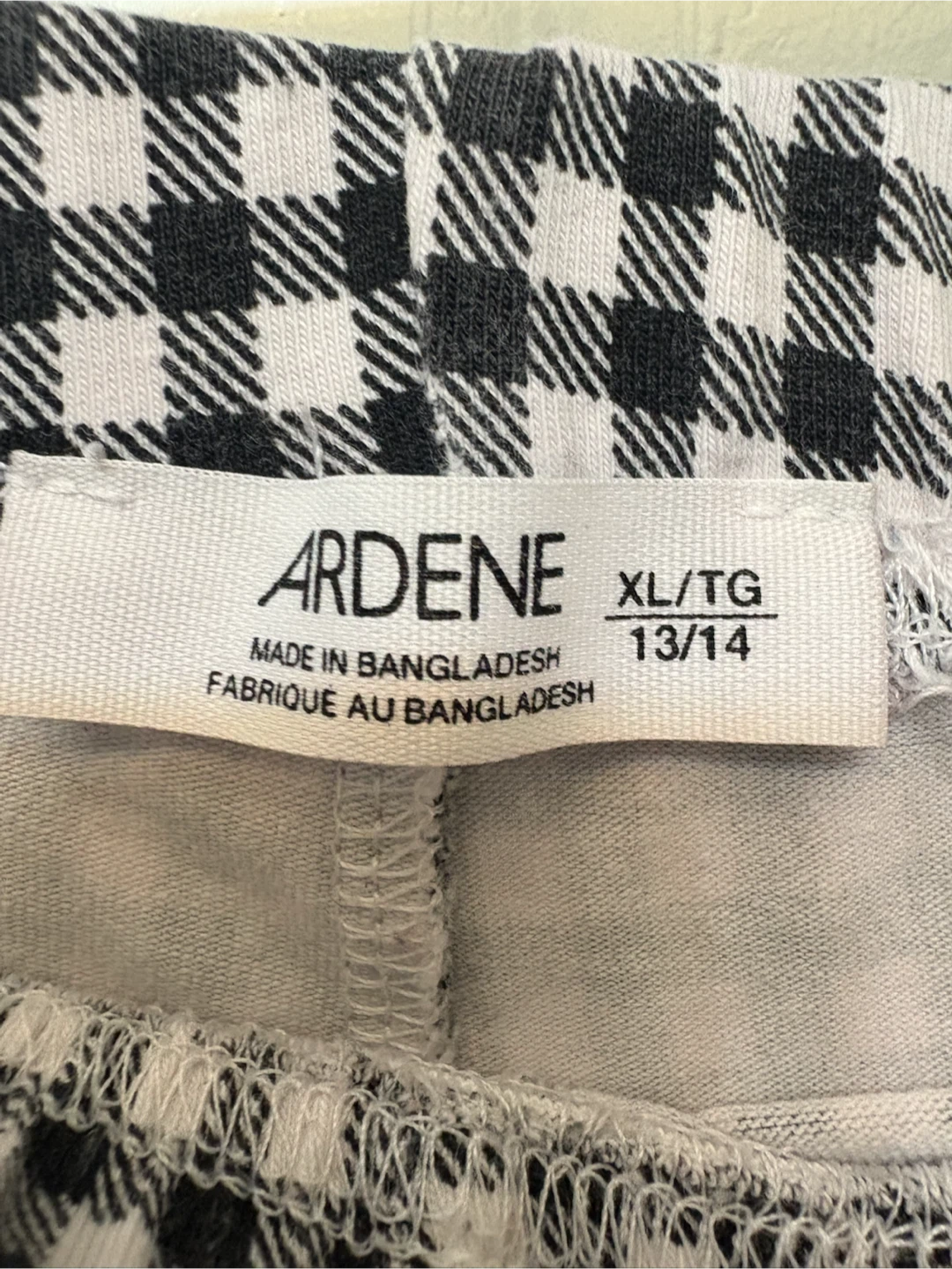 Free Ardene Black and White Gingham Pants - photo 3