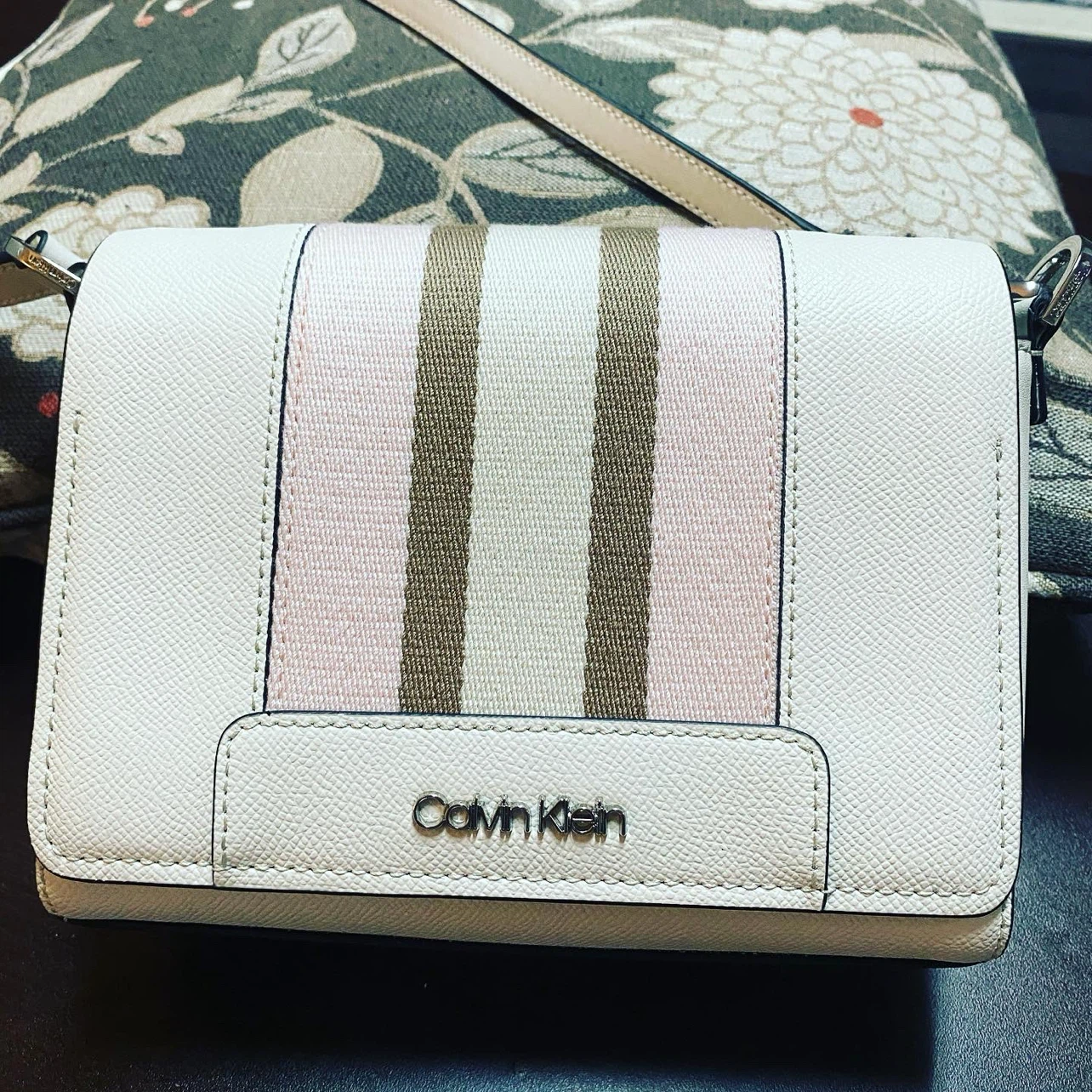 Calvin Klein Off-White Crossbody Bag