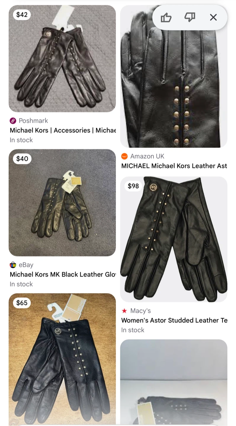 Michael Kors Astor Studded Leather Tech Gloves - photo 3