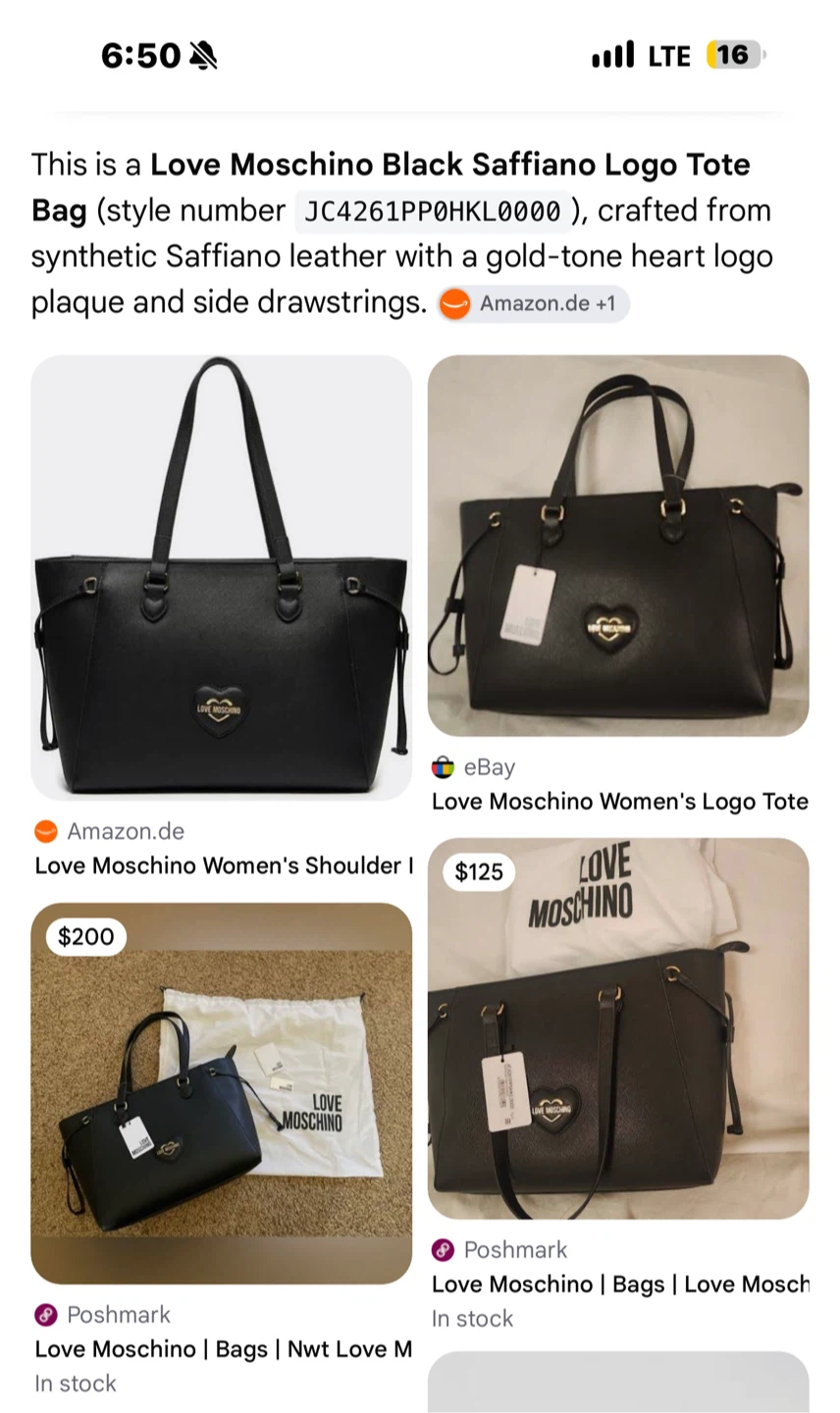 Love Moschino Black Saffiano Tote Bag - photo 3