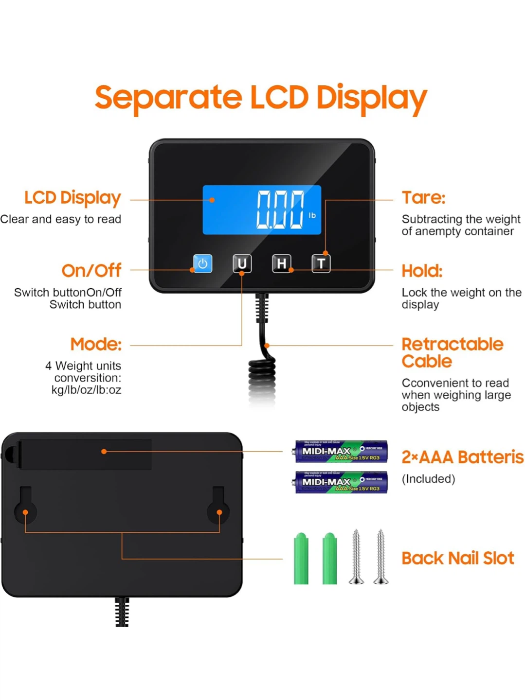Bahilok Digital Shipping Scale 200kg - photo 2