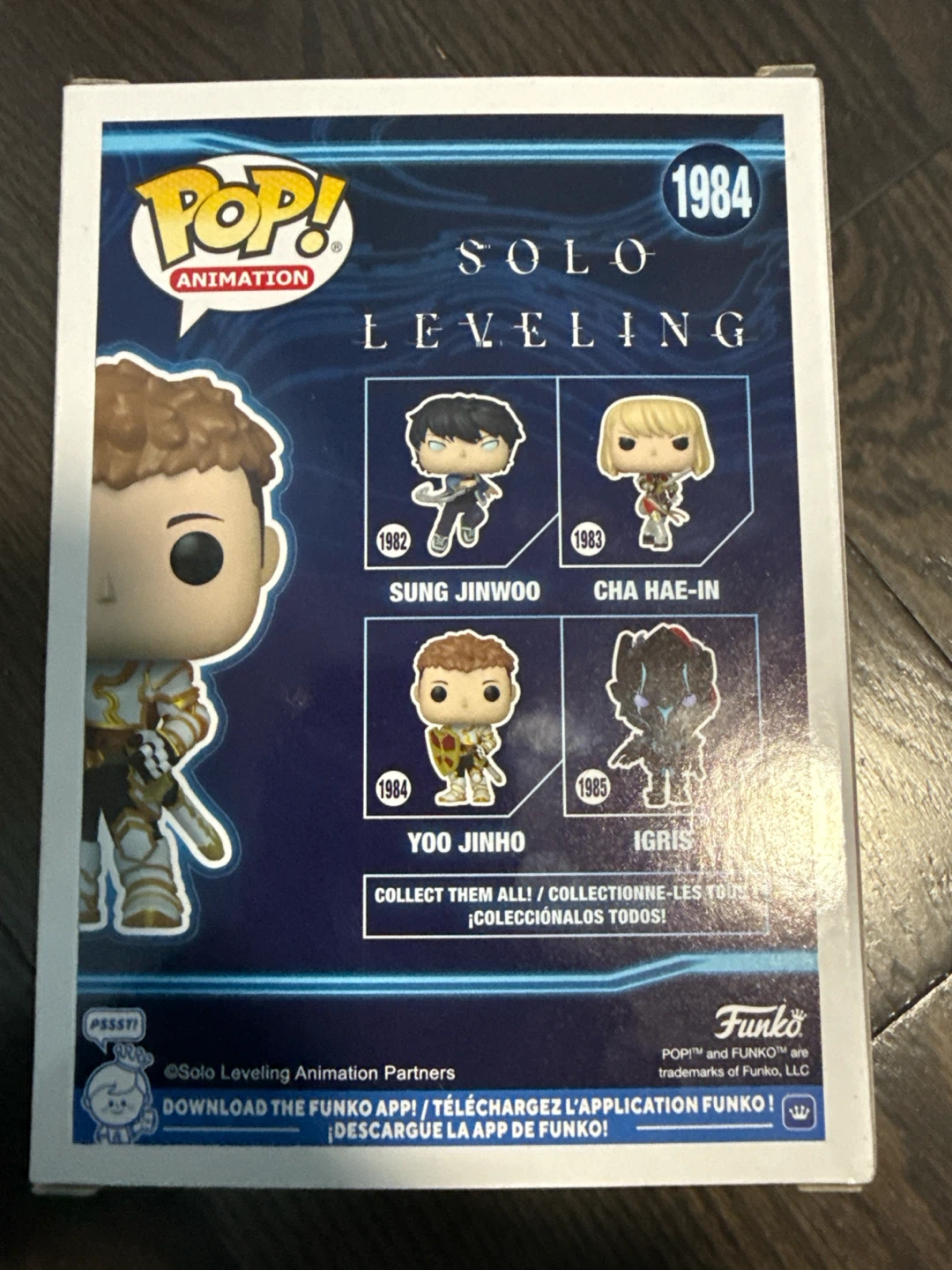 Funko Pop Animation Solo Leveling Yoo Jinho 1984 - photo 3