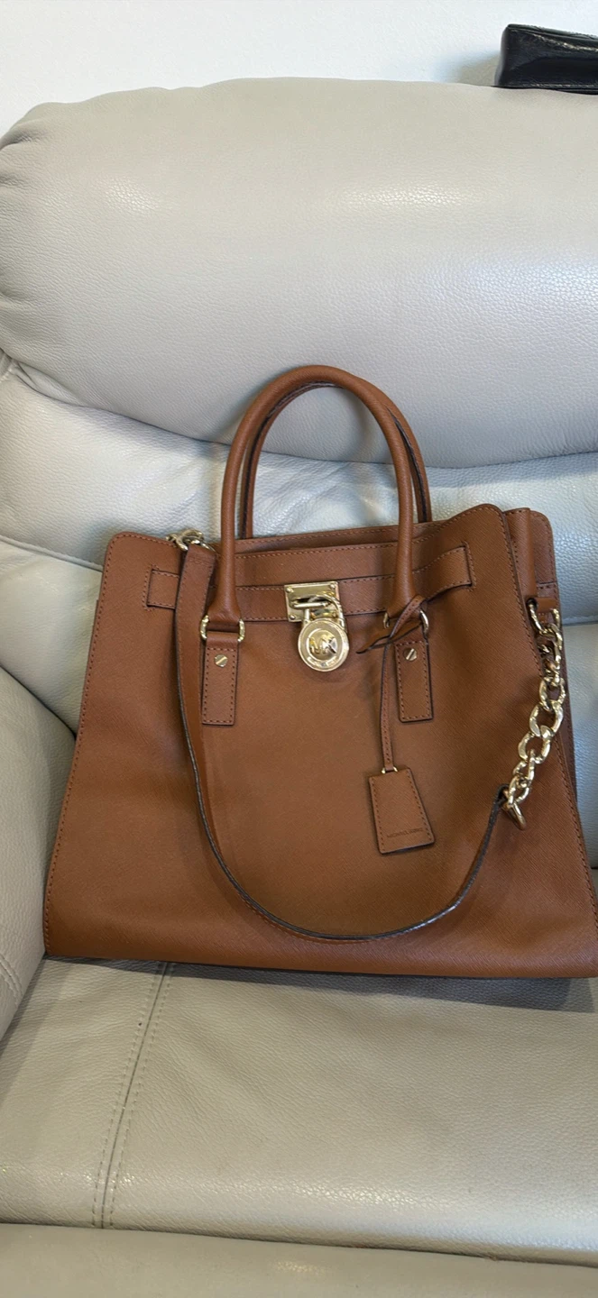 Michael Kors Tan Leather Tote Bag