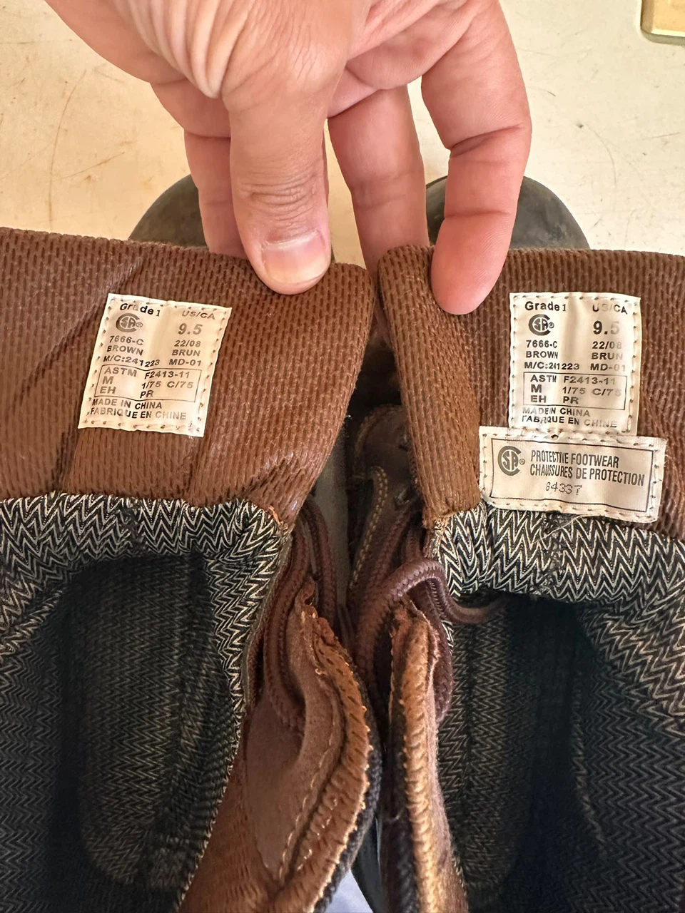 Safety Boots Brown Size 9.5 - photo 2