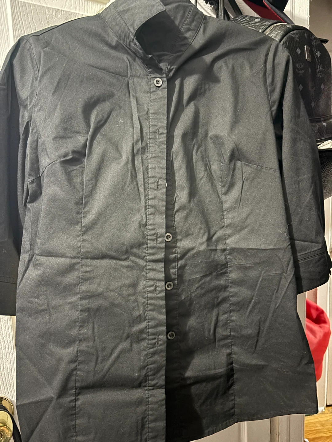 ht Black Button-Up Shirt