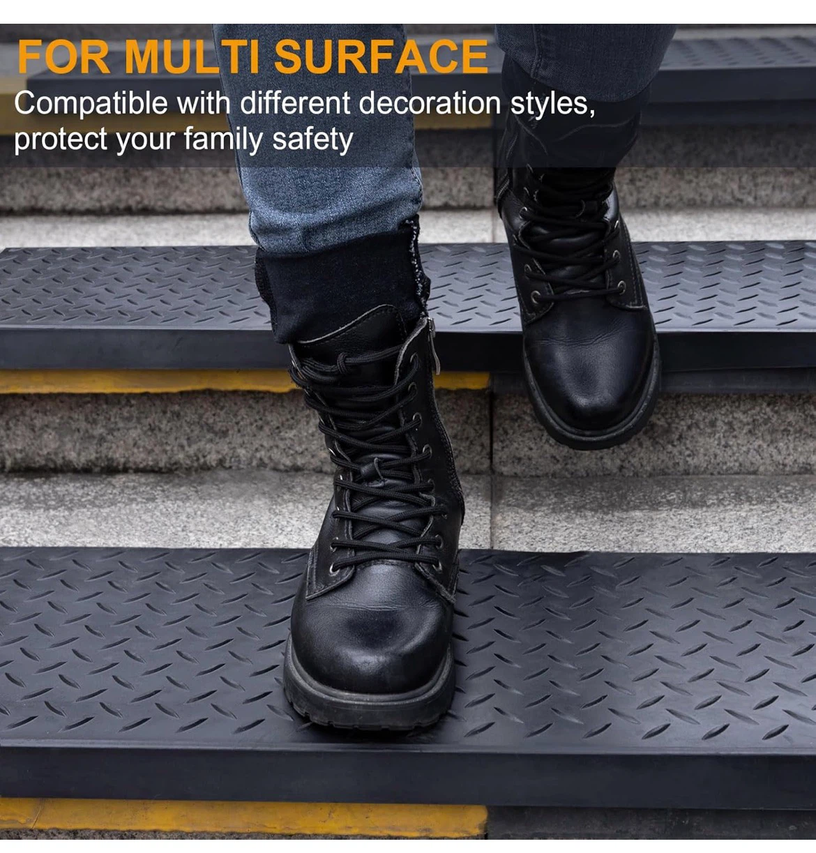 Spurtar Rubber Stair Treads 35" x 9.85", 6 pack - photo 4