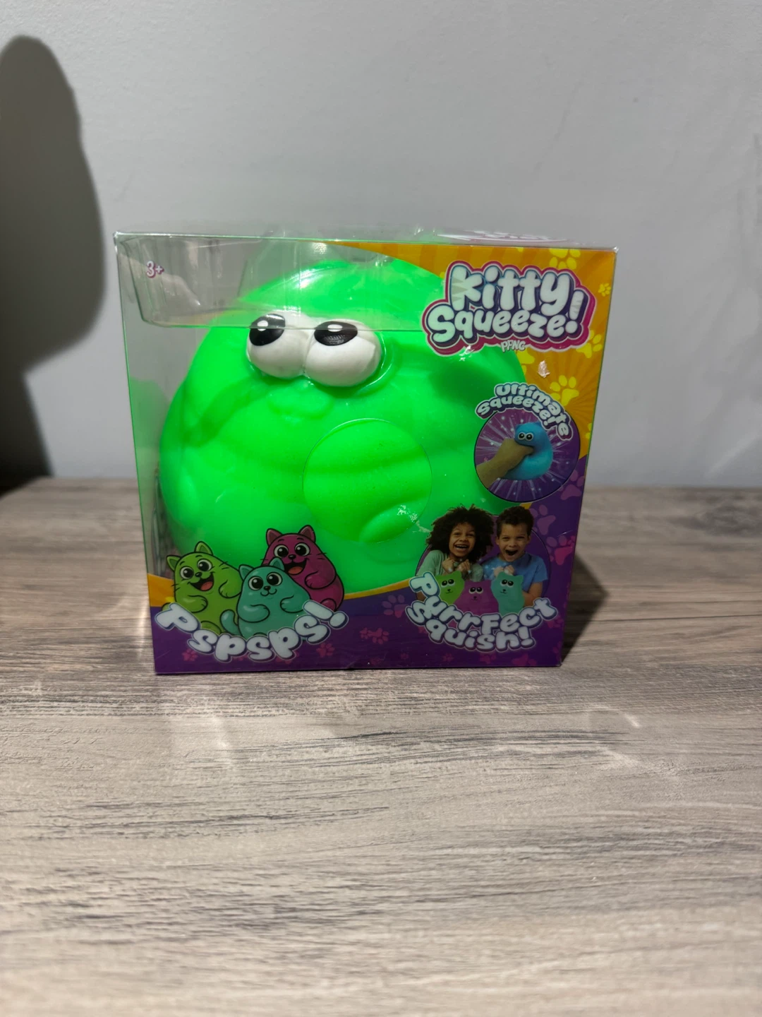 Kitty Squeeze Green Cat Squishy Toy