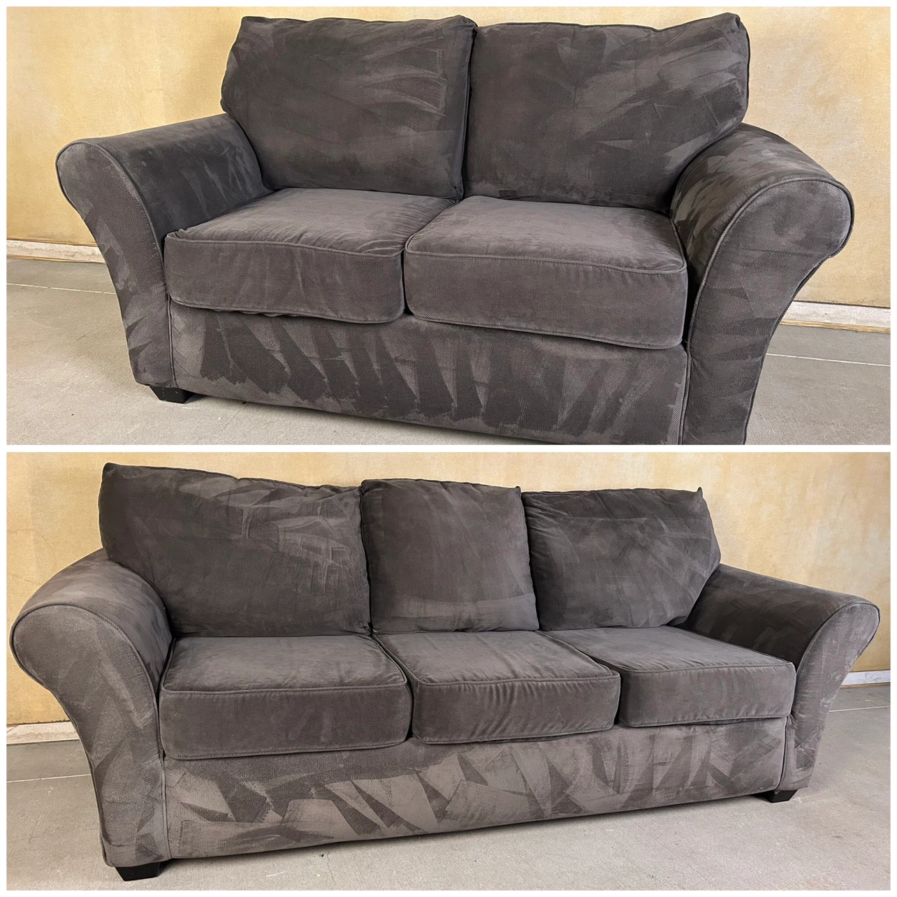 DELIVERY AVAILABLE! GREY FABRIC SOFA + LOVESEAT FOR $300!