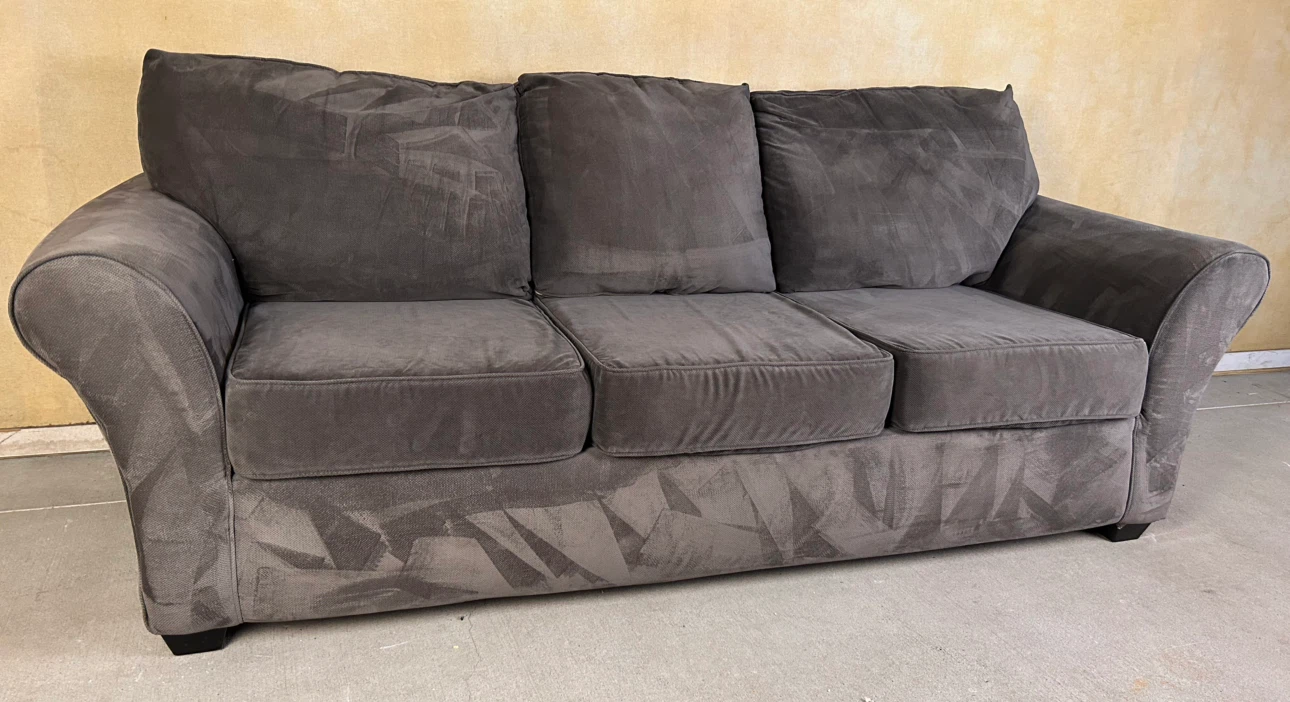 DELIVERY AVAILABLE! GREY FABRIC SOFA + LOVESEAT FOR $300! - photo 2