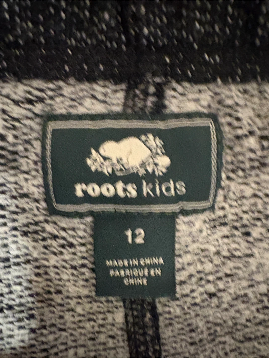 Roots Kids Size 12 Black Pepper Sweatpants - photo 2