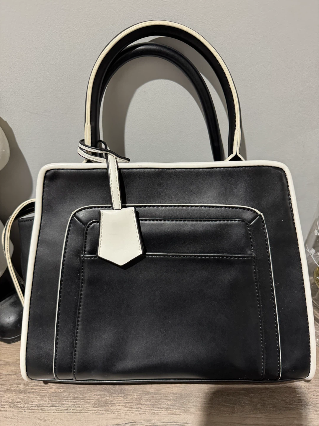 Mexx black and white handbag