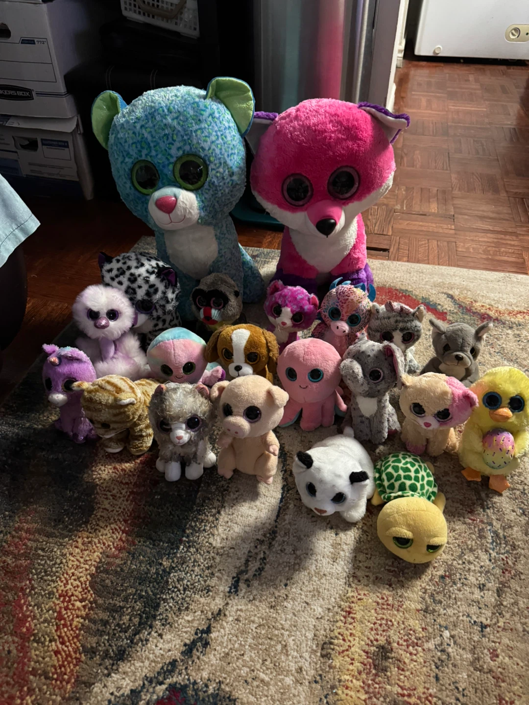 Large Collection of Ty Beanie Boos and Frizzys Plush Toys - photo 2