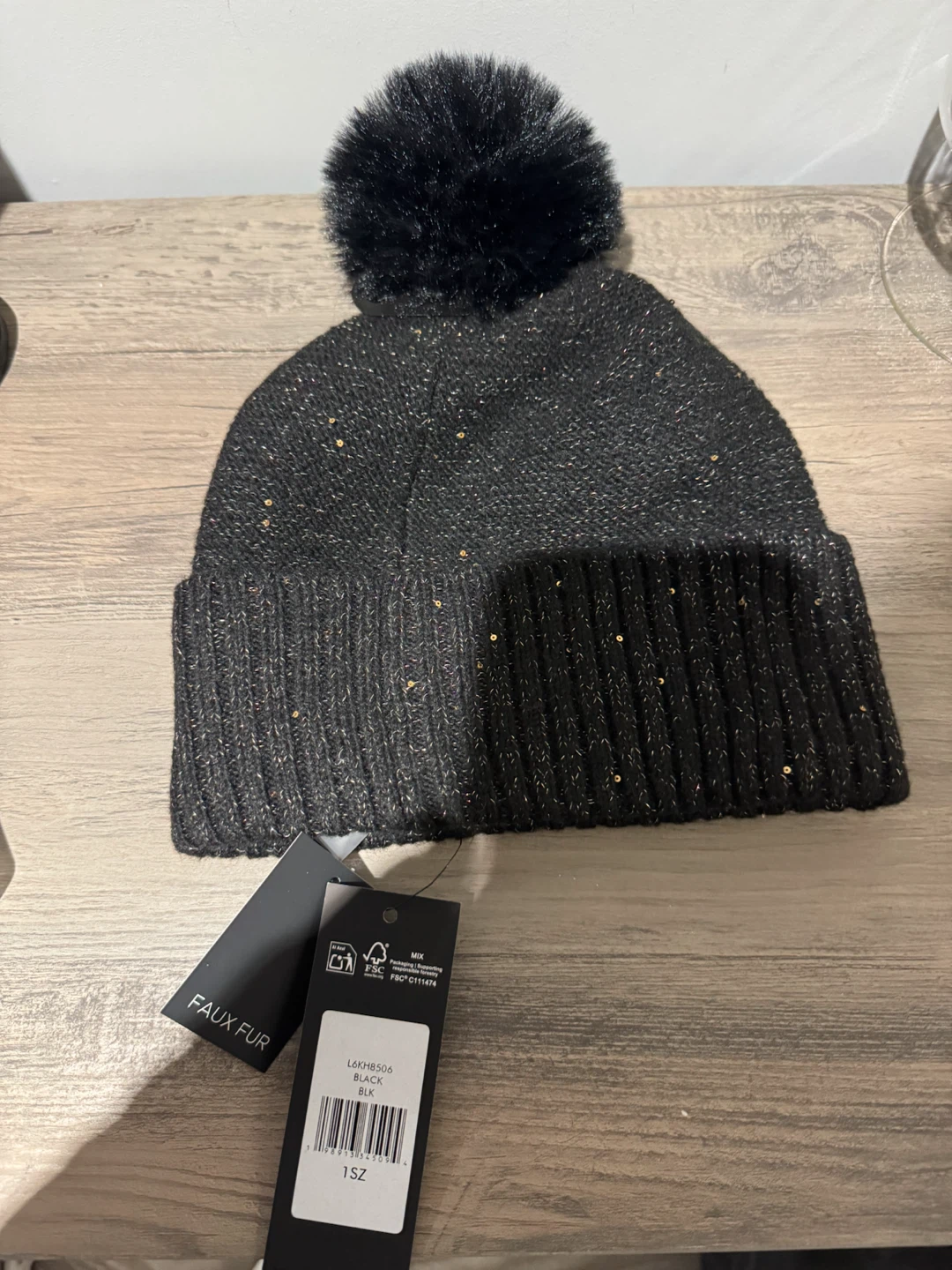Karl Lagerfeld Black Beanie with Pom-Pom - photo 4