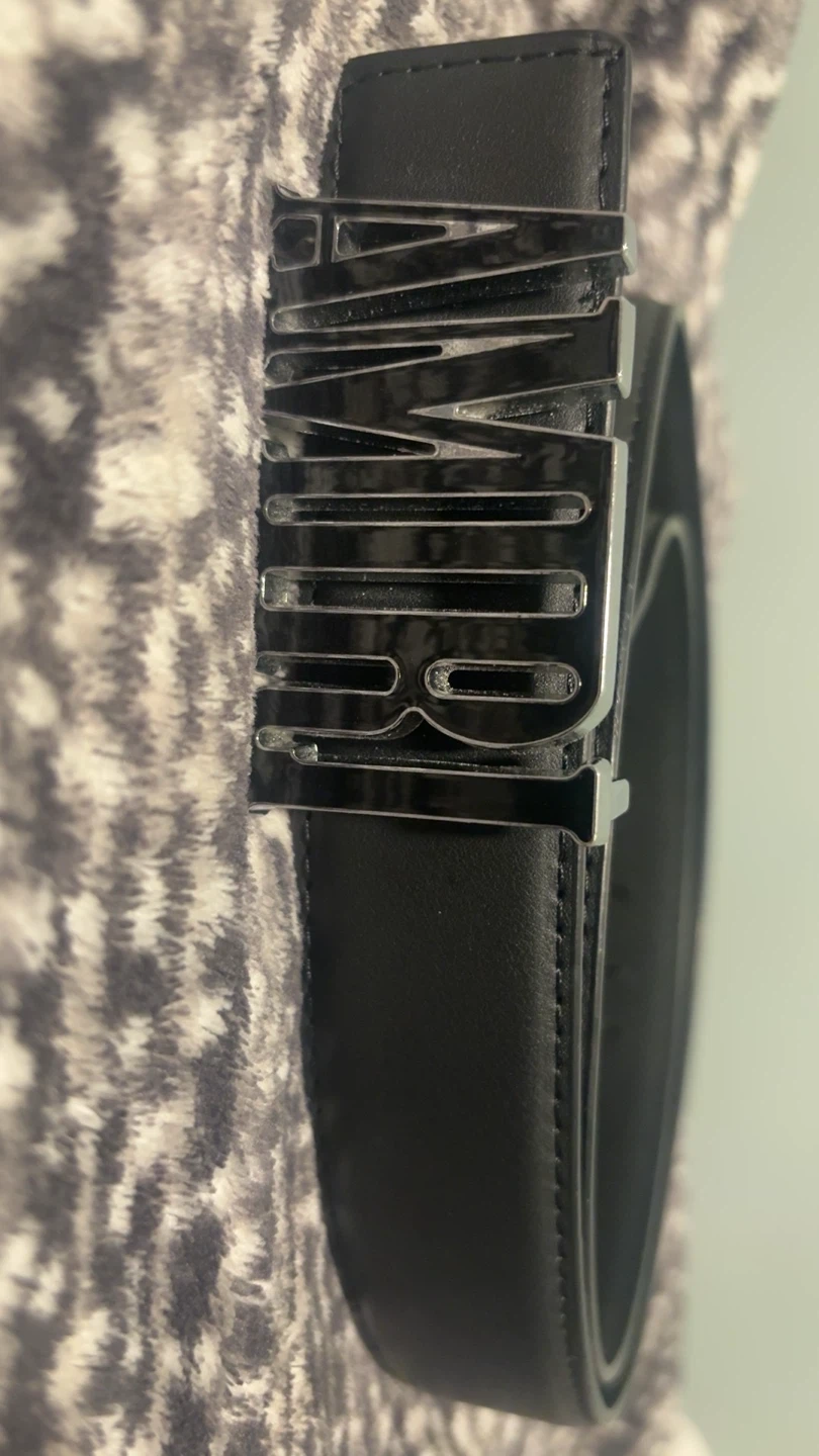 Amiri Black & Burberry black belts