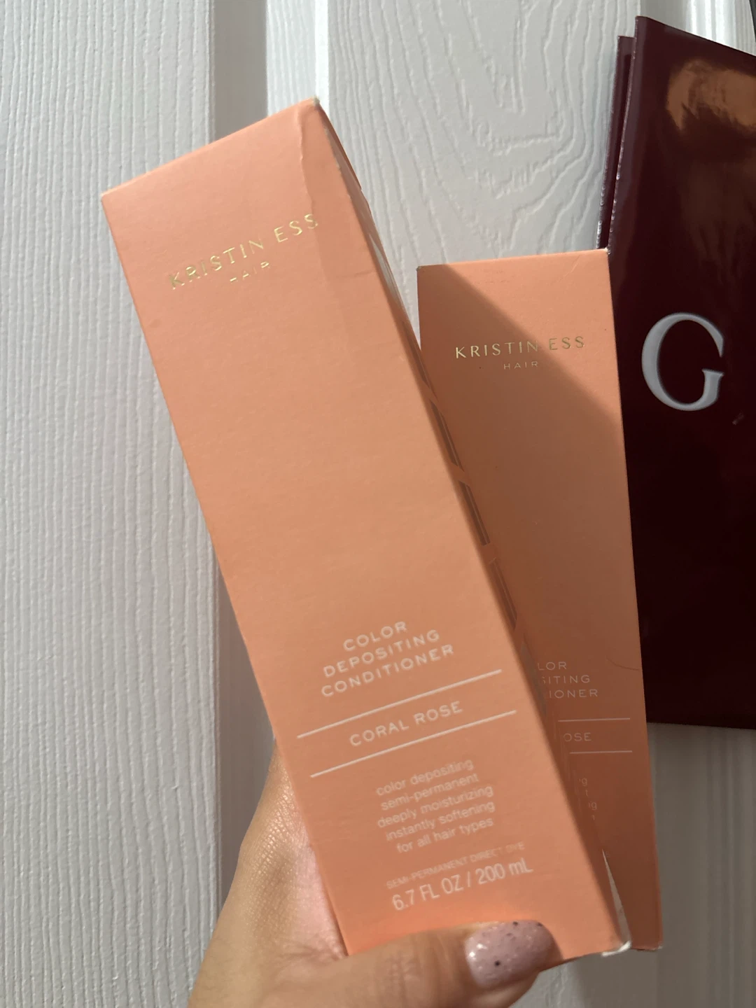 Kristin Ess Color Depositing Conditioner Coral Rose (2 Pack) - photo 2