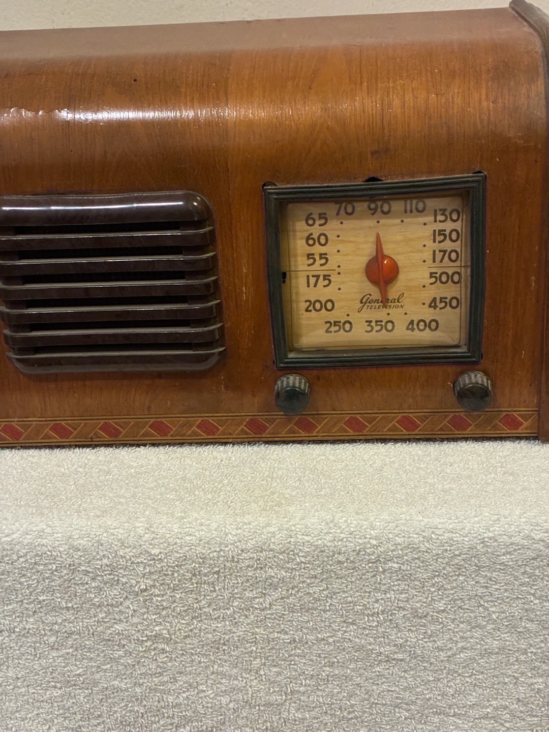 Vintage General Television Model 15 A 5 Radio