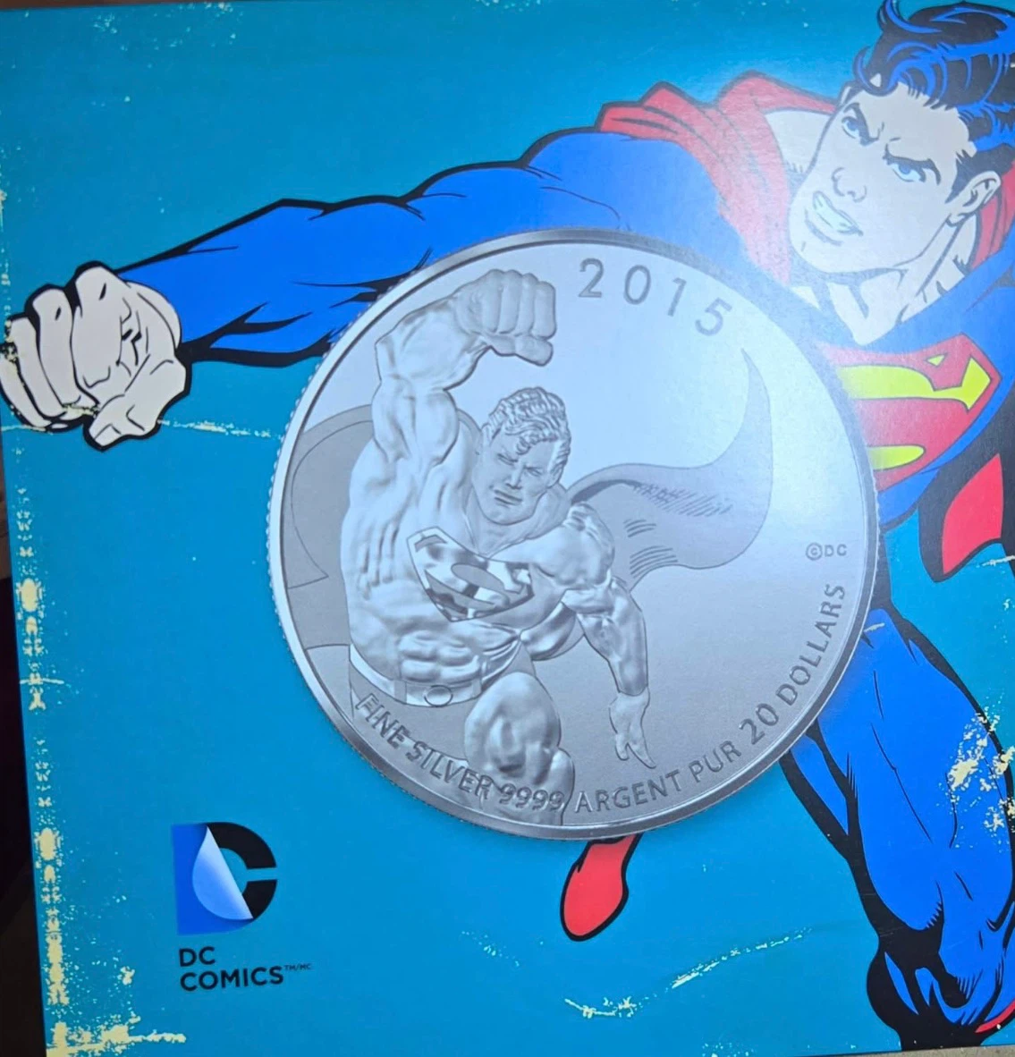 2015 Royal Canadian Mint Superman Silver Coin - photo 2
