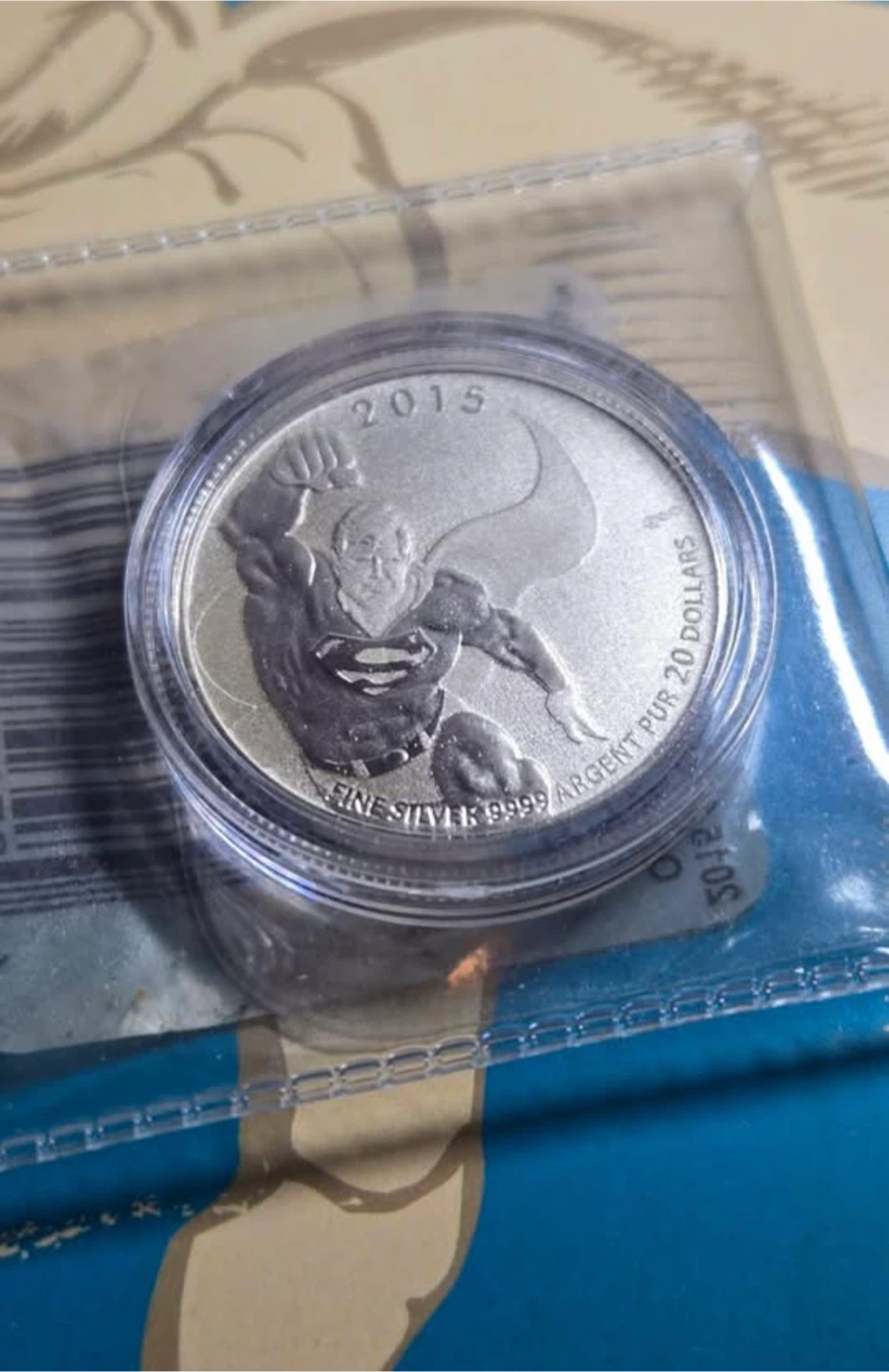 2015 Royal Canadian Mint Superman Silver Coin - photo 3