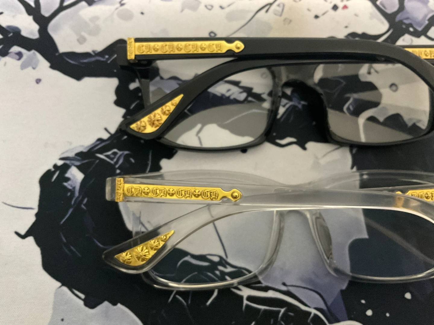 2 pairs Chrome heart glasses - photo 3