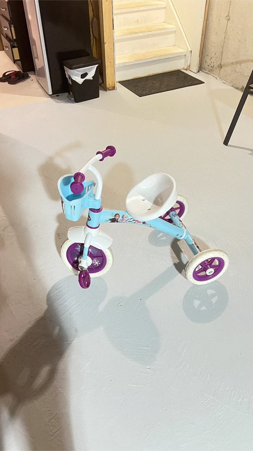Disney Frozen Kids Tricycle 10 inch -Blue & White